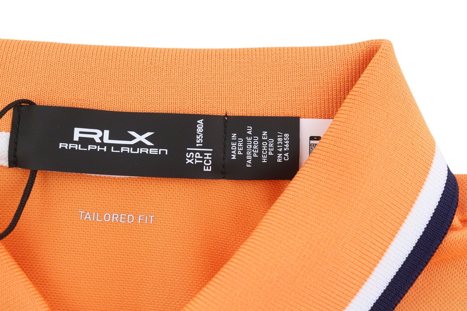 RLX Ralph Lauren GOLF XS Orange Polo Wicking Tee 84714 Size XS / US 0-2 / IT 36-38 - 11 Thumbnail