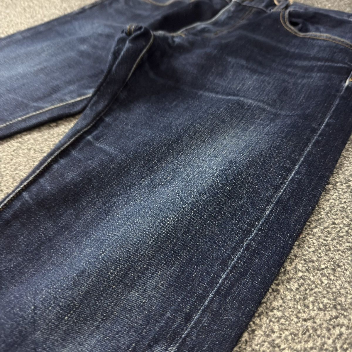 Undercover × Uniqlo 🔥🇯🇵 Japanese Raw Denim Uniqlo Indigo Selvedge Archive Jeans Size US 32 / EU 48 - 5 Thumbnail