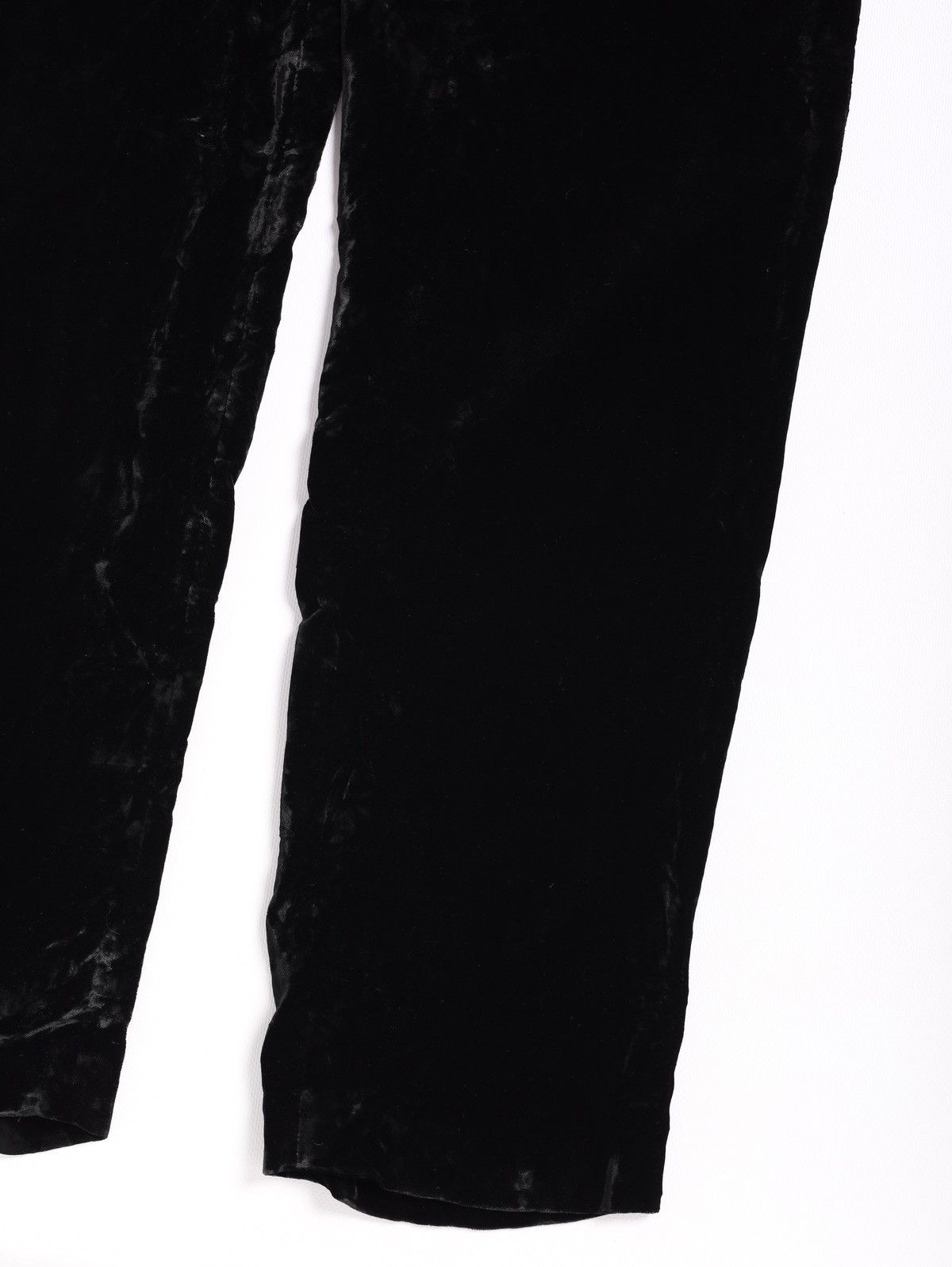 Giorgio Armani Giorgio Armani Vintage Velour Soft Pants Trousers Black Size 27" / US 4 / IT 40 - 4 Thumbnail