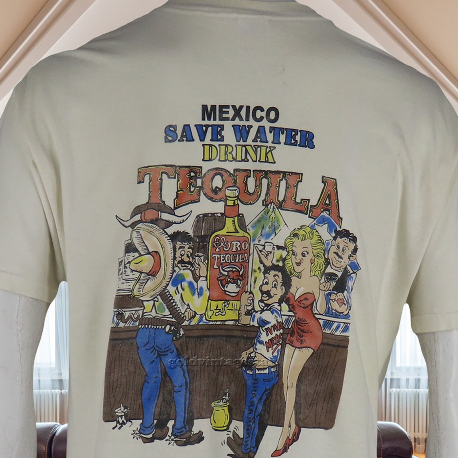 Other Vintage Mexico Tequila Tijuana Humor Joke Souvenir T Shirt Size US L / EU 52-54 / 3 - 2 Thumbnail