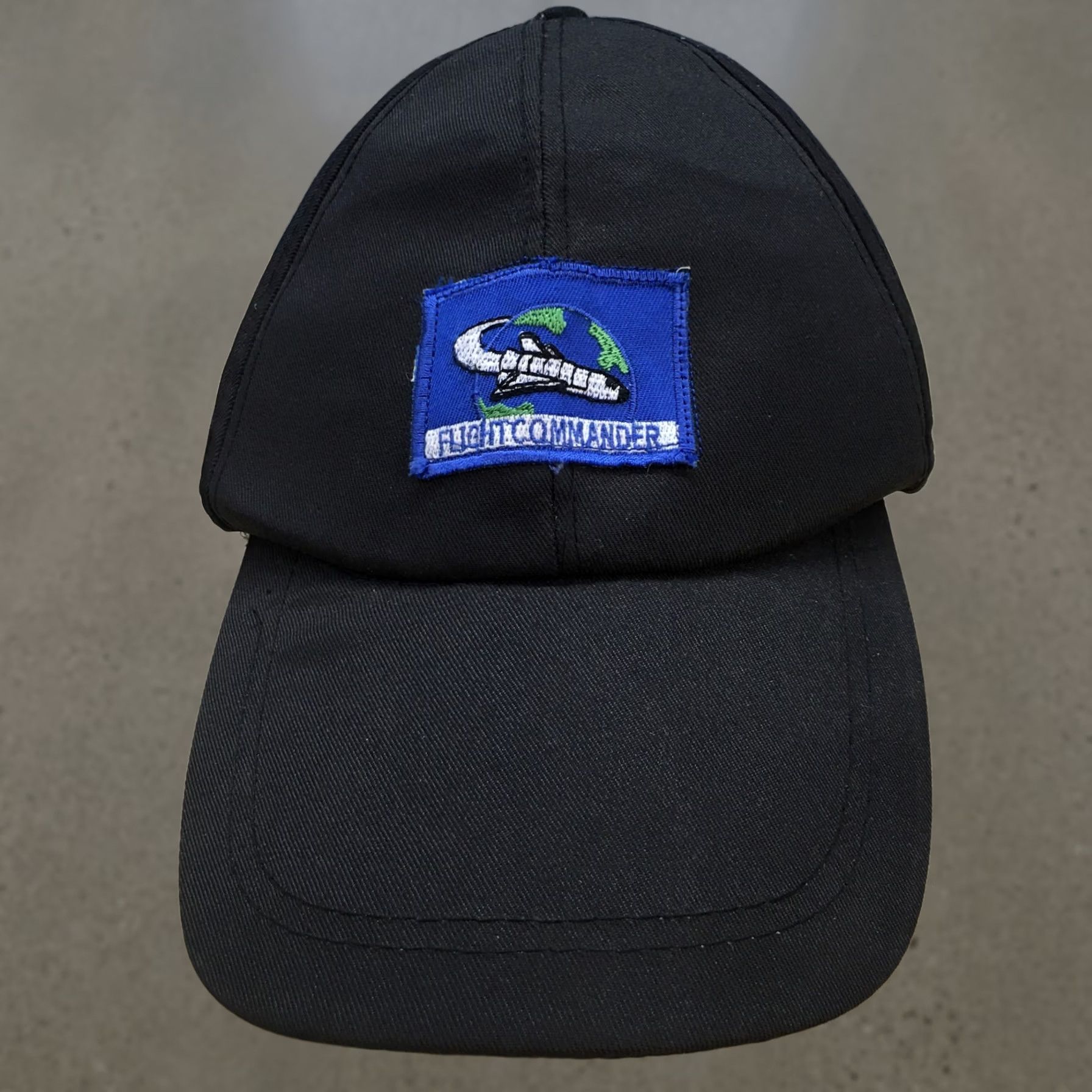 Logo 7 Flight Commander Baseball Cap Mens One Size Black Embroidered Patch Logo Hat Size ONE SIZE - 1 Thumbnail
