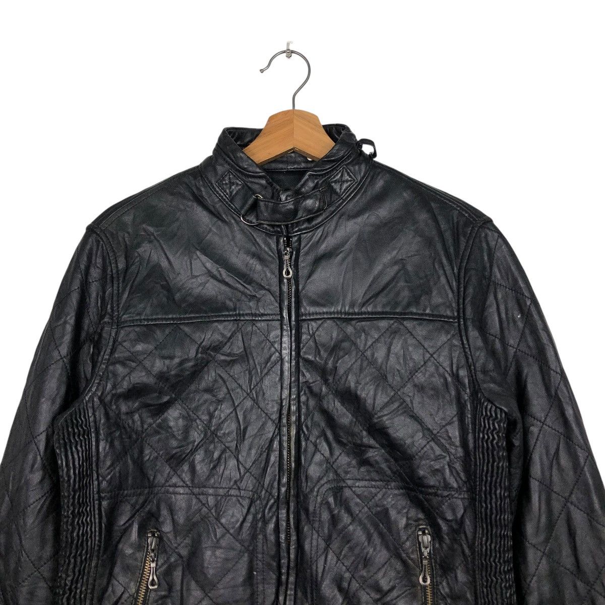Japanese Brand 🔥VINTAGE BIKER LEATHER JACKET MALE & CO 14th ADDICTION Size US M / EU 48-50 / 2 - 5 Thumbnail