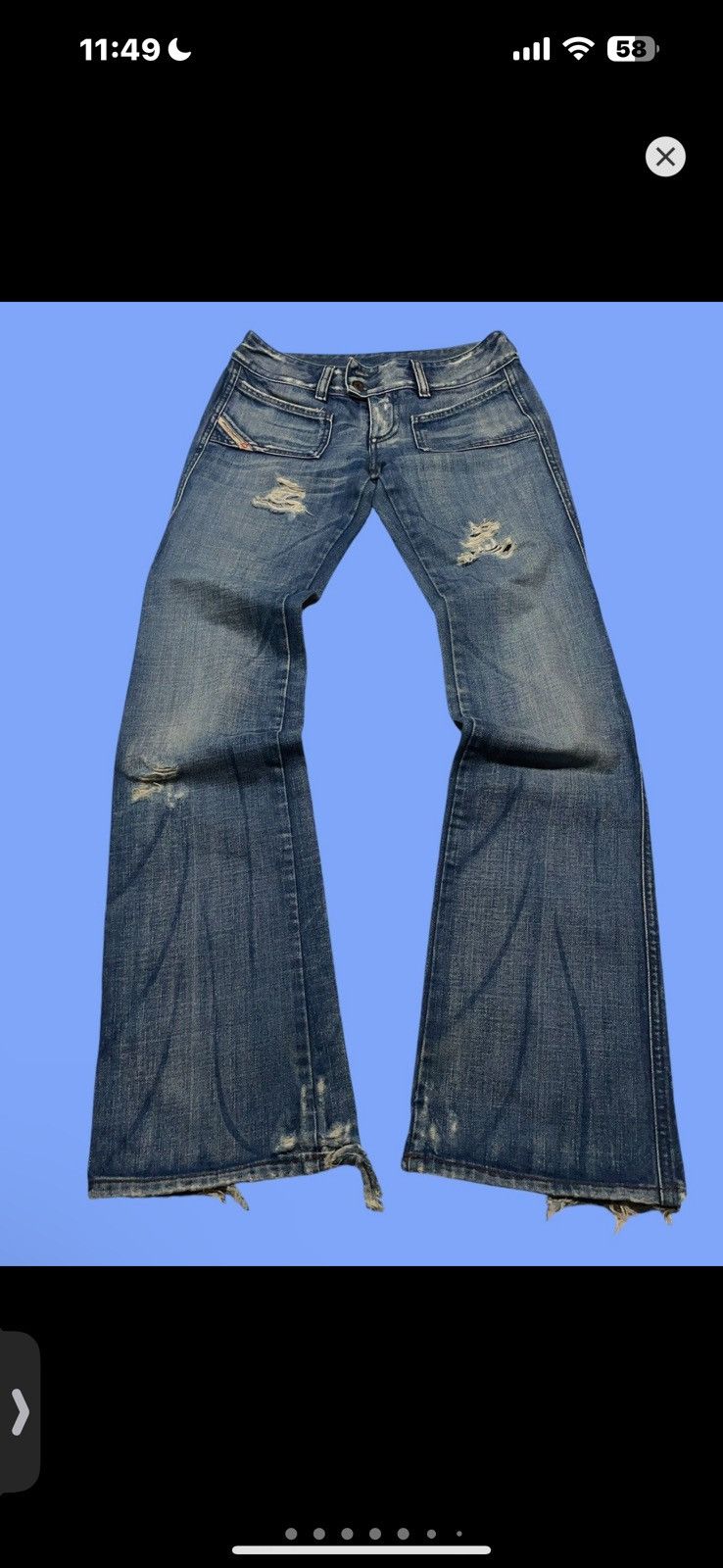 Diesel × Hysteric Glamour × If Six Was Nine Y2K Opium LGB style Diesel Distressed Denim Jeans Size 27" / US 4 / IT 40 - 1 Thumbnail