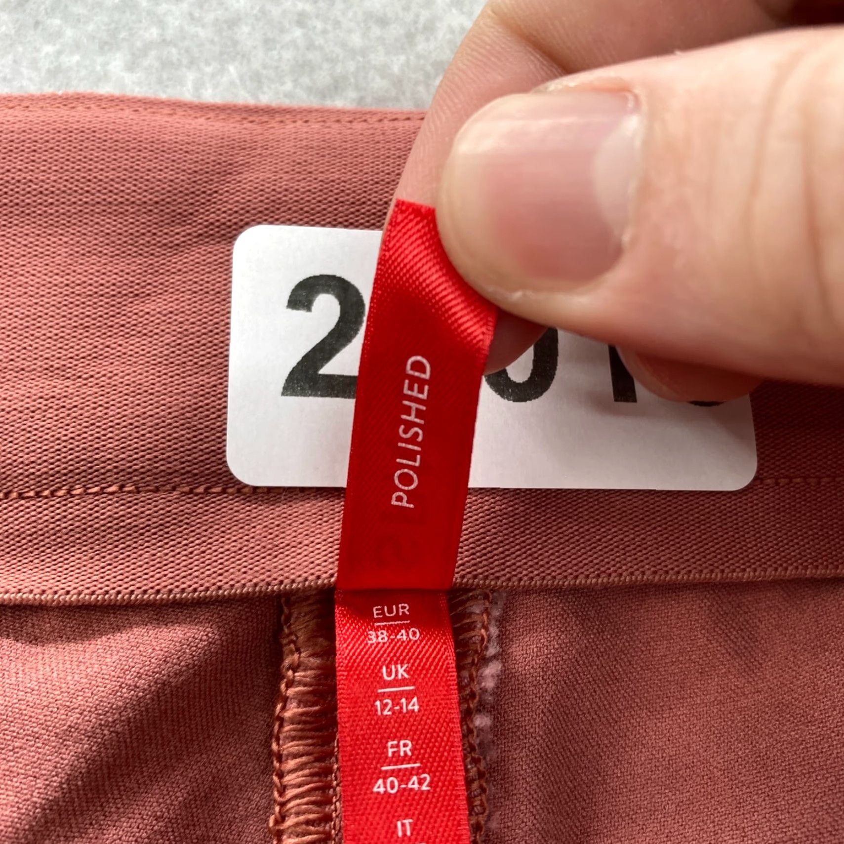 Spanx Spanx Polished Pants Women's Medium Tall Red Stretch Pull On Slim Leg Tapered Size 32" / US 10 / IT 46 - 5 Thumbnail