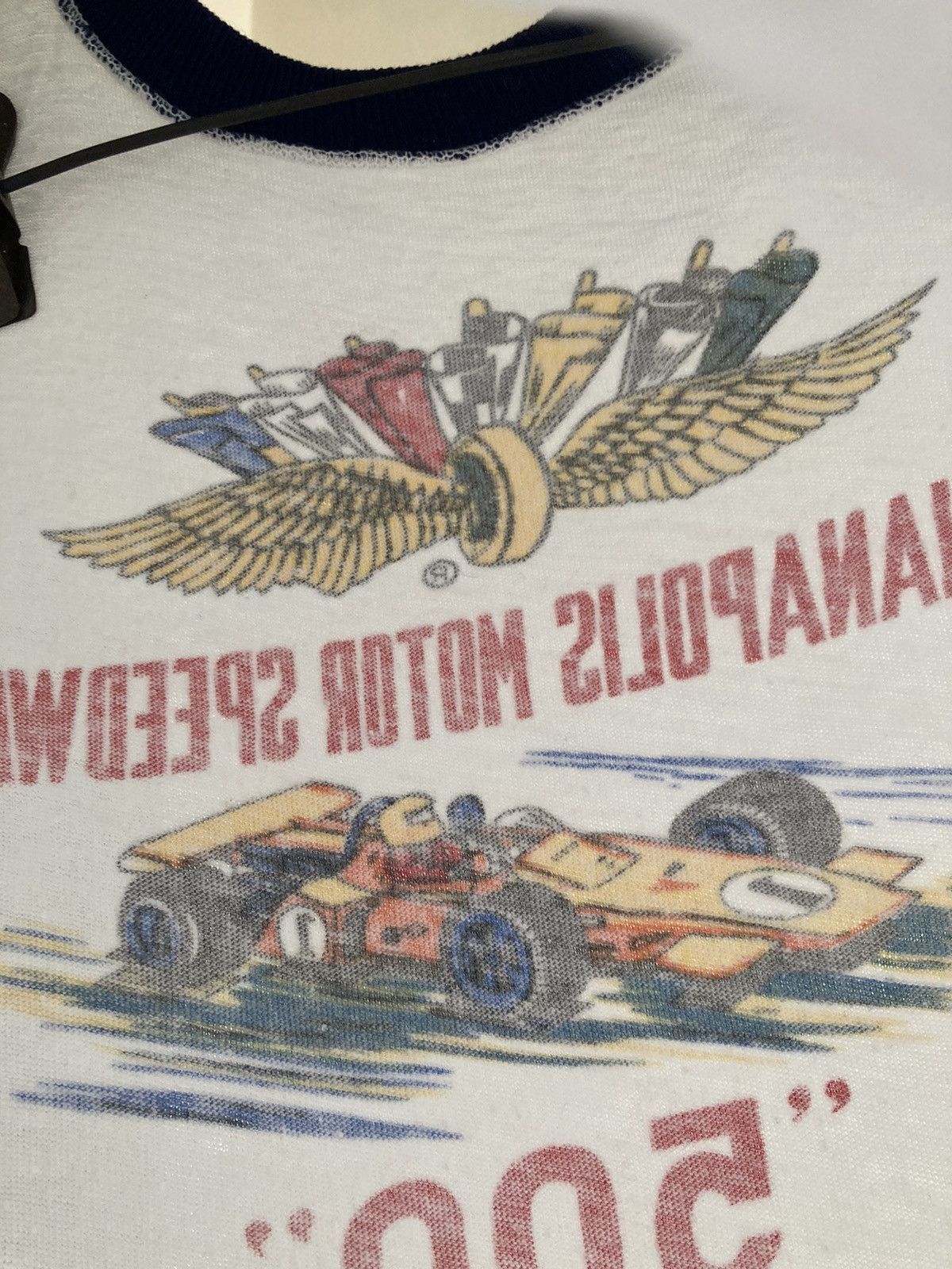 Vintage Vintage 60s/70s Indianapolis Motor Speedway Ringer Tee Size US S / EU 44-46 / 1 - 6 Thumbnail