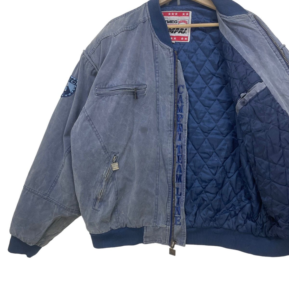 Nutmeg Vtg Nutmeg Mills University North Caronila Bomber Jacket Size US L / EU 52-54 / 3 - 4 Thumbnail