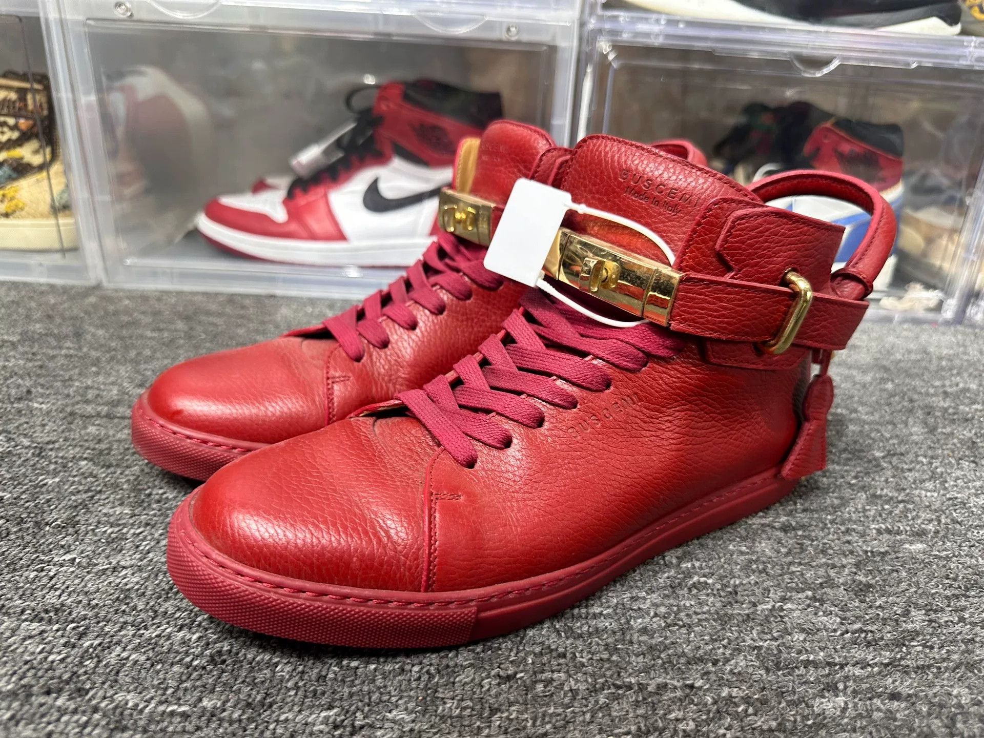 Hermes Hermes Red Hitop Sneakers 9 Men Size US 9 / EU 42 - 1 Thumbnail