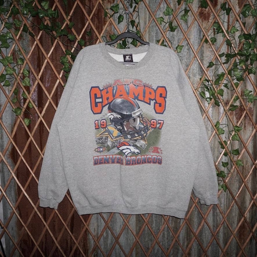 Starter XL-Vintage Y2K Denver Broncos Super Bowl 1998 NFL sweatshirt Size US XL / EU 56 / 4 - 1 Thumbnail