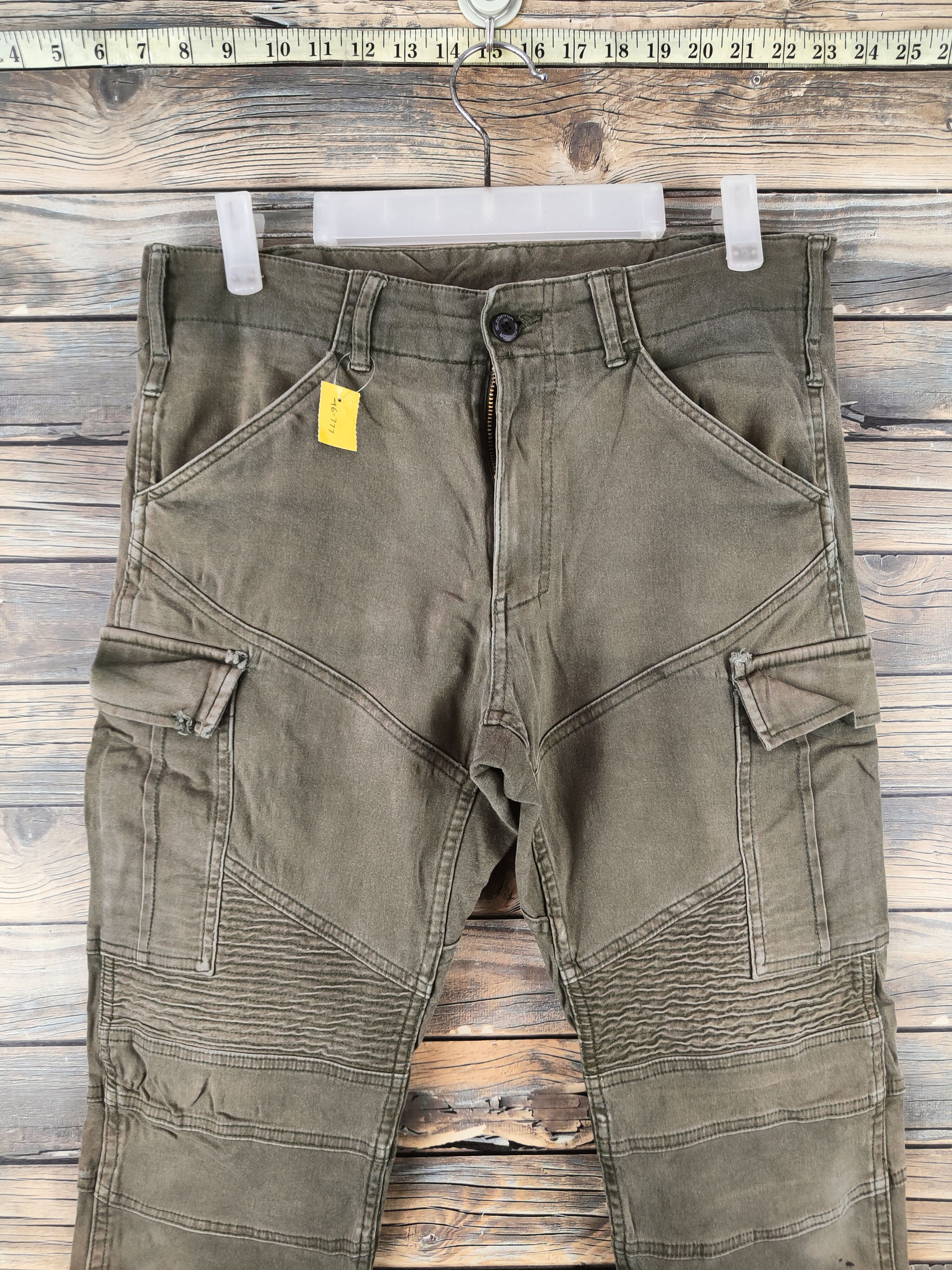 Japanese Brand DL Gladiator Olive Multipocket Cargo Pants #46-777 Size US 31 - 2 Thumbnail