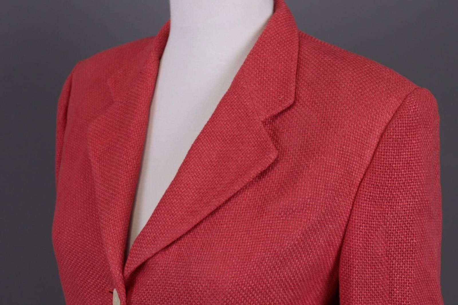 Isaia Isaia Fred G Red 3 Button Wool Knit Coat Jacket Size 42 Size M / US 6-8 / IT 42-44 - 9 Thumbnail