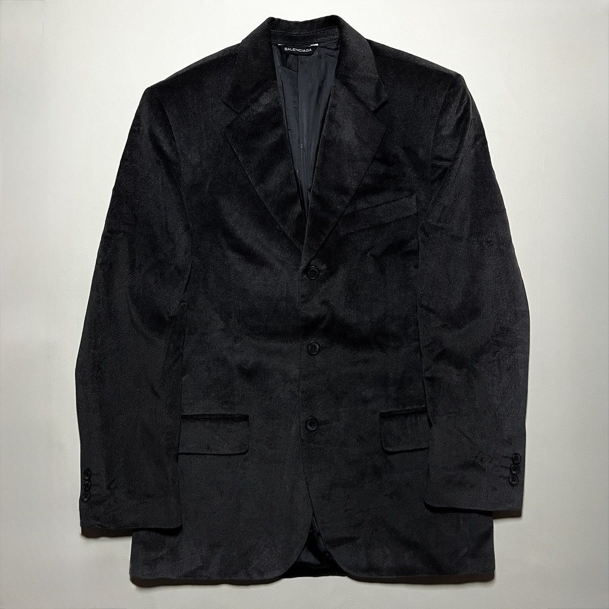 Balenciaga Balenciaga Corduroy Black Blazer Coat Size 48R - 1 Thumbnail