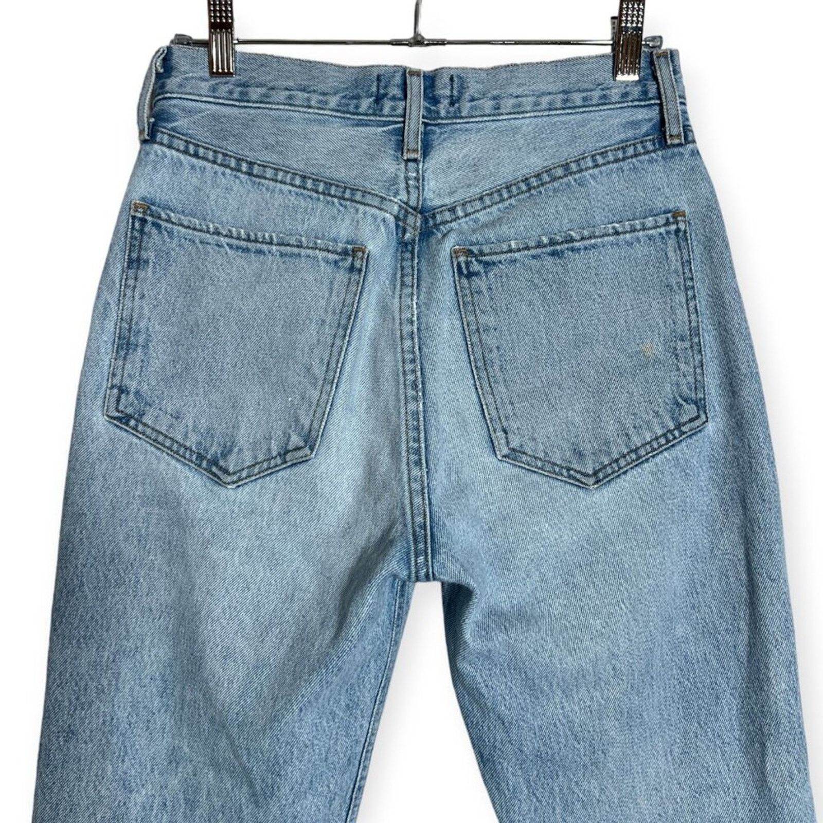 Agolde AGOLDE Riley High Rise Straight Crop Jeans WOMENS 25 USA Size 25" / US 0 / IT 36 - 6 Thumbnail