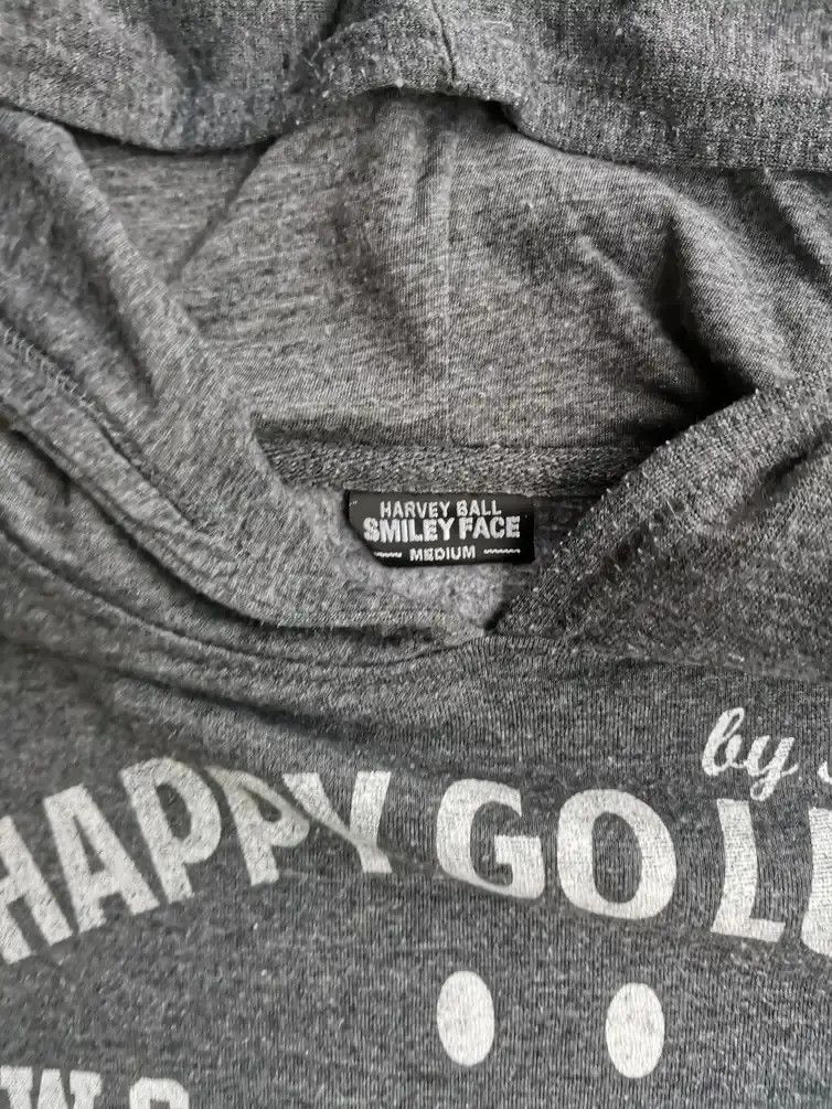 Japanese Brand Happy Go Lucky Always Keep Smile Big Logo Hoodie Sweatshirt Size US M / EU 48-50 / 2 - 4 Thumbnail