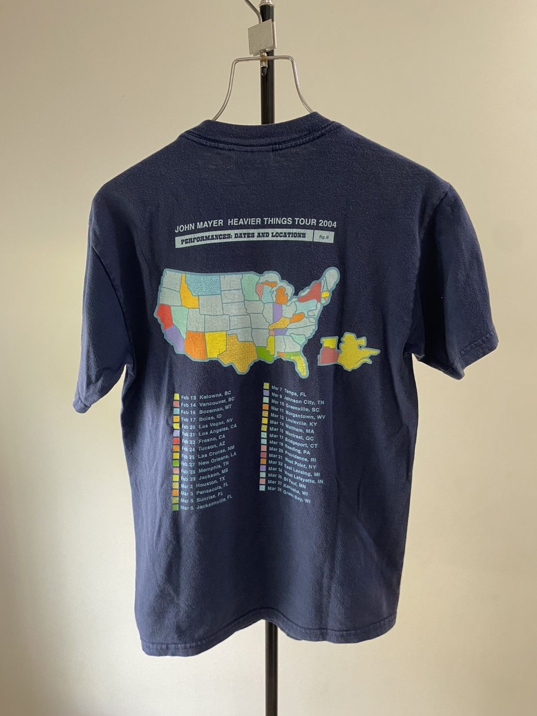 Band Tees RARE Vintage 00s John Mayer Tour Promo Tee Size US S / EU 44-46 / 1 - 4 Thumbnail