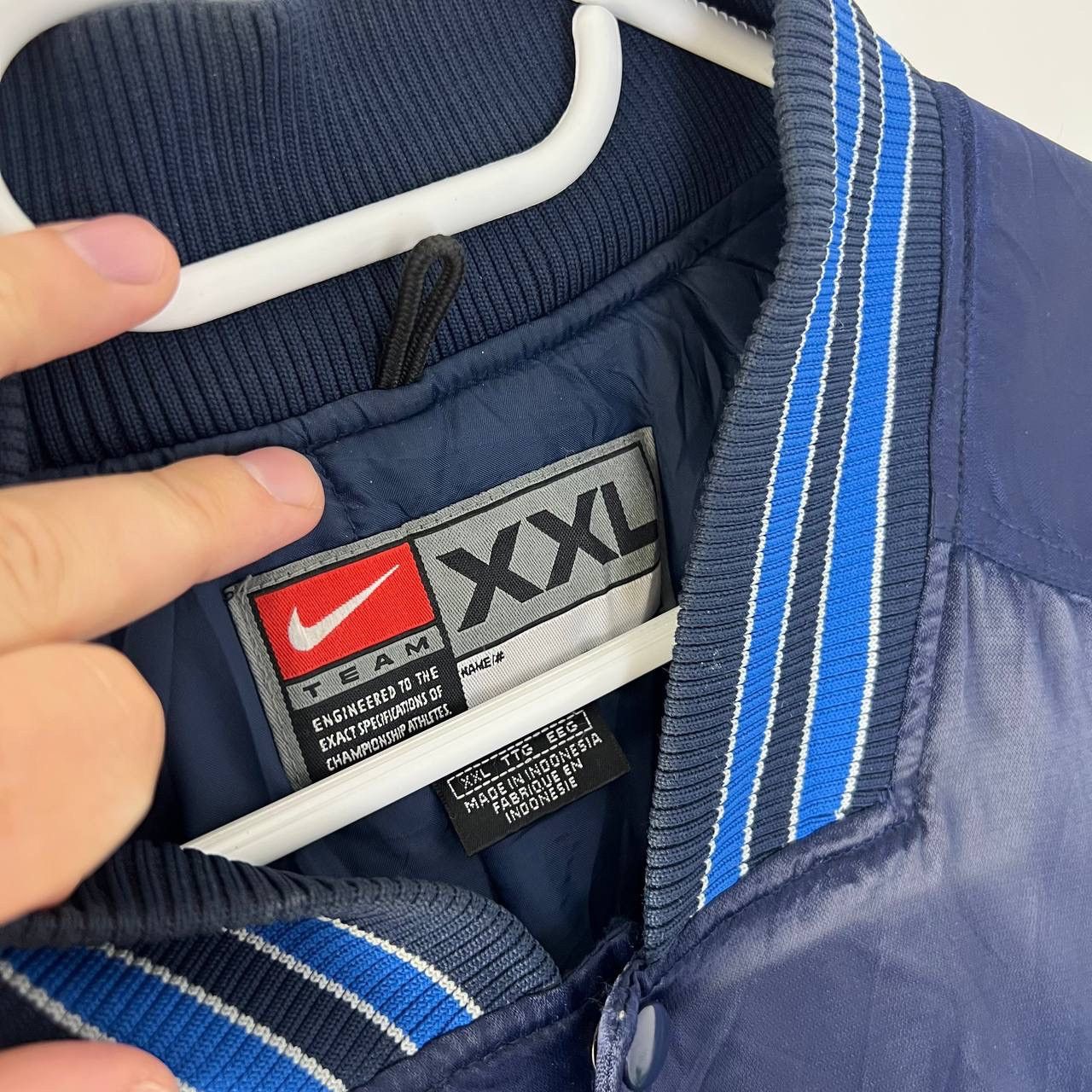 Nike Vintage Y2K Nike Dallas Mavericks Big Logo NBA Bomber Jacket Size US XXL / EU 58 / 5 - 4 Thumbnail