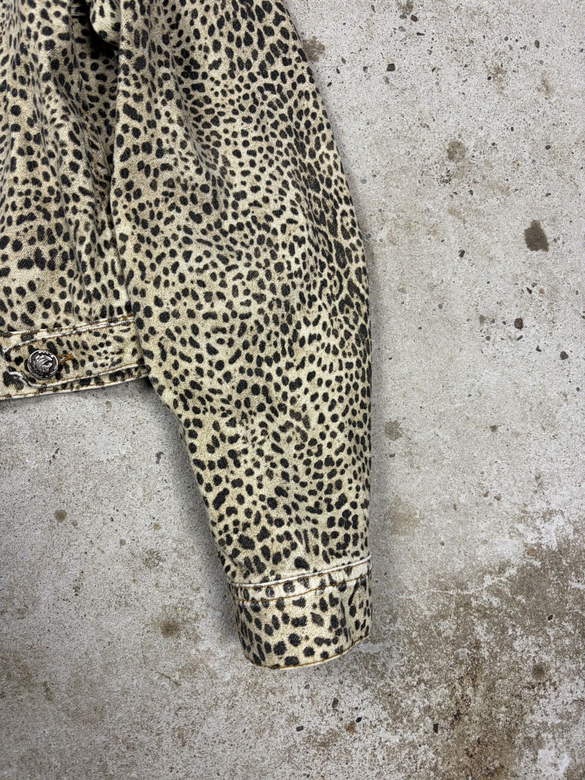 Roberto Cavalli Vintage 1990s Roberto Cavalli Leopard Animal Print Jacket Size S / US 4 / IT 40 - 4 Thumbnail