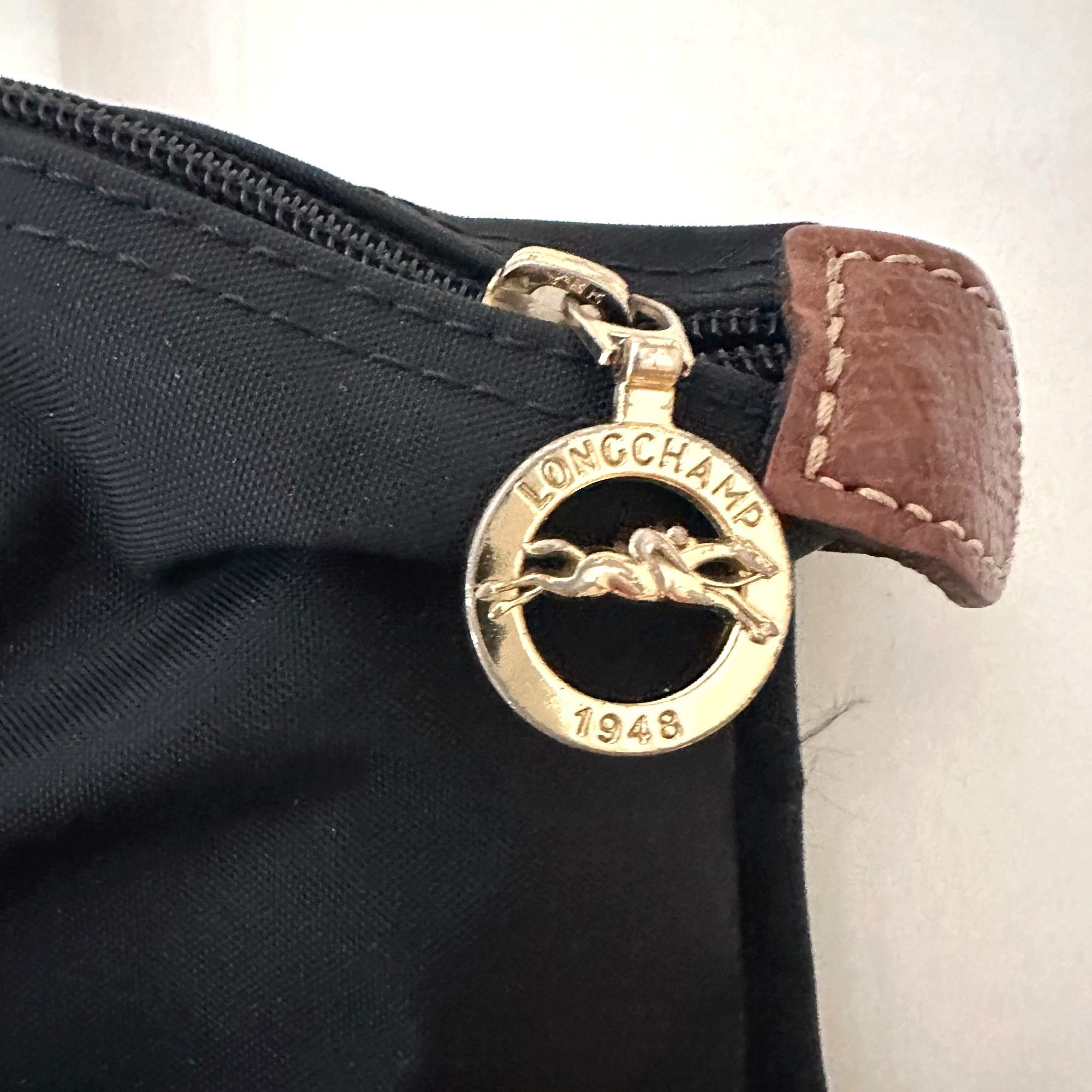 Longchamp Longchamp Le Pliage Shopping MODÈLE DÉPOSÉ Black w/ Brown Le Size ONE SIZE - 5 Thumbnail