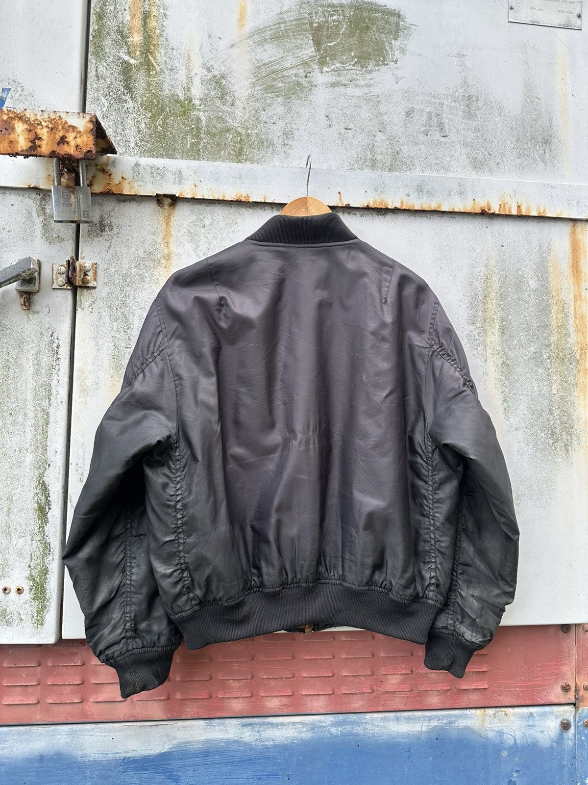 Vintage 👹Vintage THRASHED MA-1 Man Intermediate Bomber Jacket Size US M / EU 48-50 / 2 - 8 Thumbnail