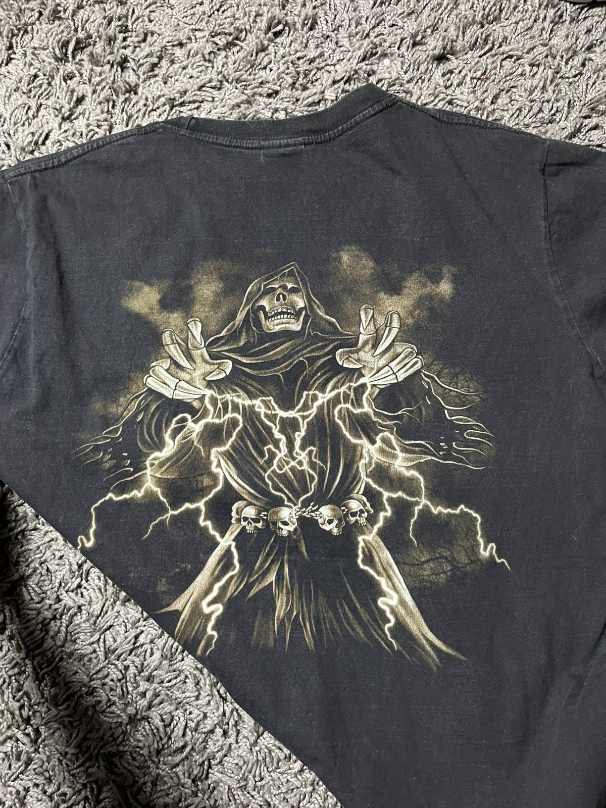 Band Tees Vintage 90s Wild Biker T-Shirt - Reaper & Skeleton Rider Size US L / EU 52-54 / 3 - 5 Thumbnail