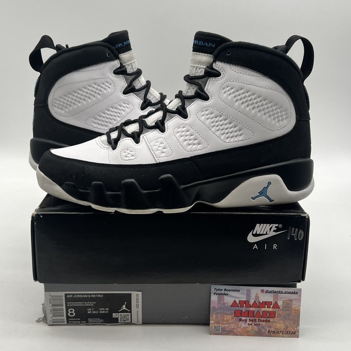Jordan Brand Air Jordan 9 university blue Size US 8 / EU 41 - 1 Thumbnail