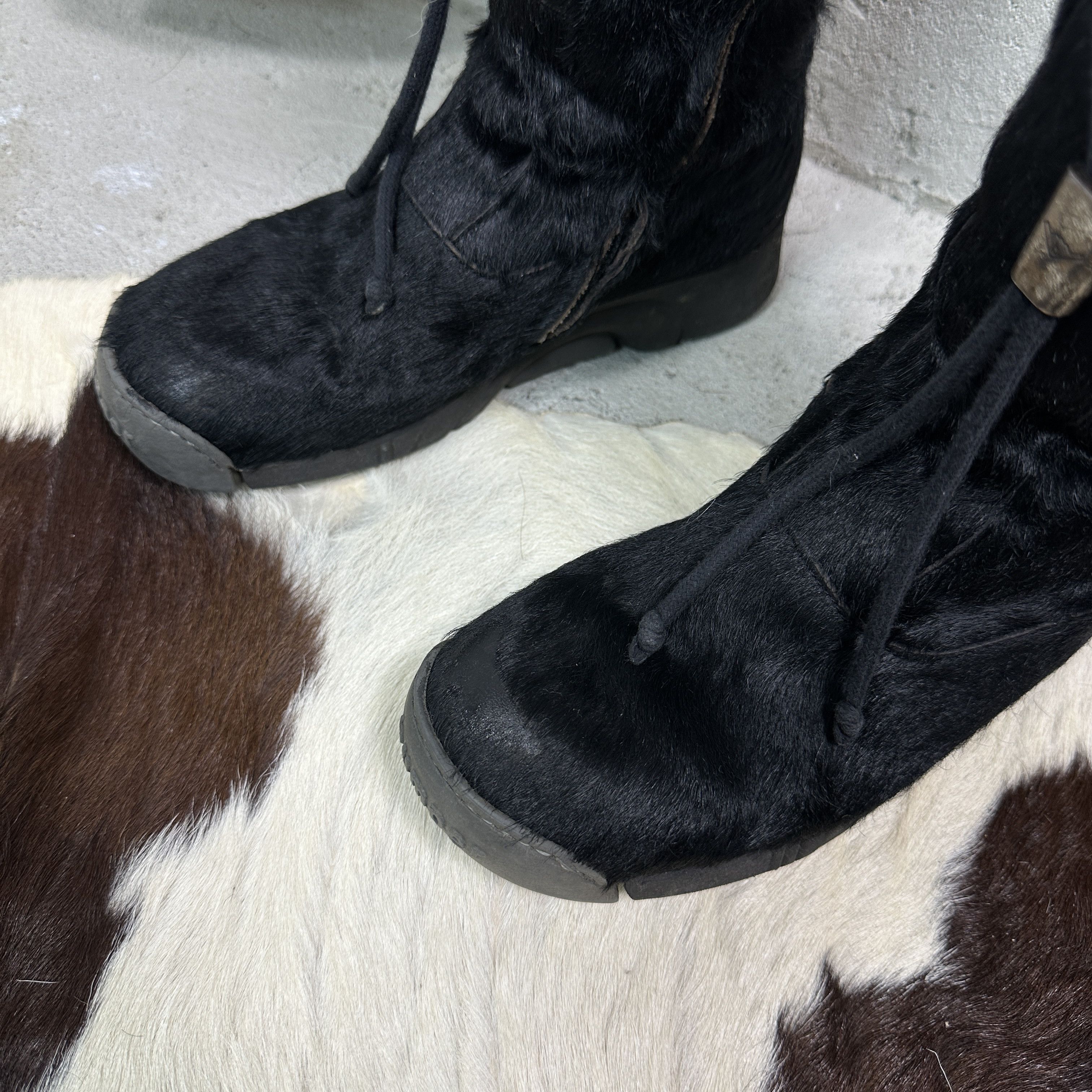 Vintage Vintage Leather Pony Hair Bumper Snowboots Y2K Size US 8 / IT 38 - 5 Thumbnail