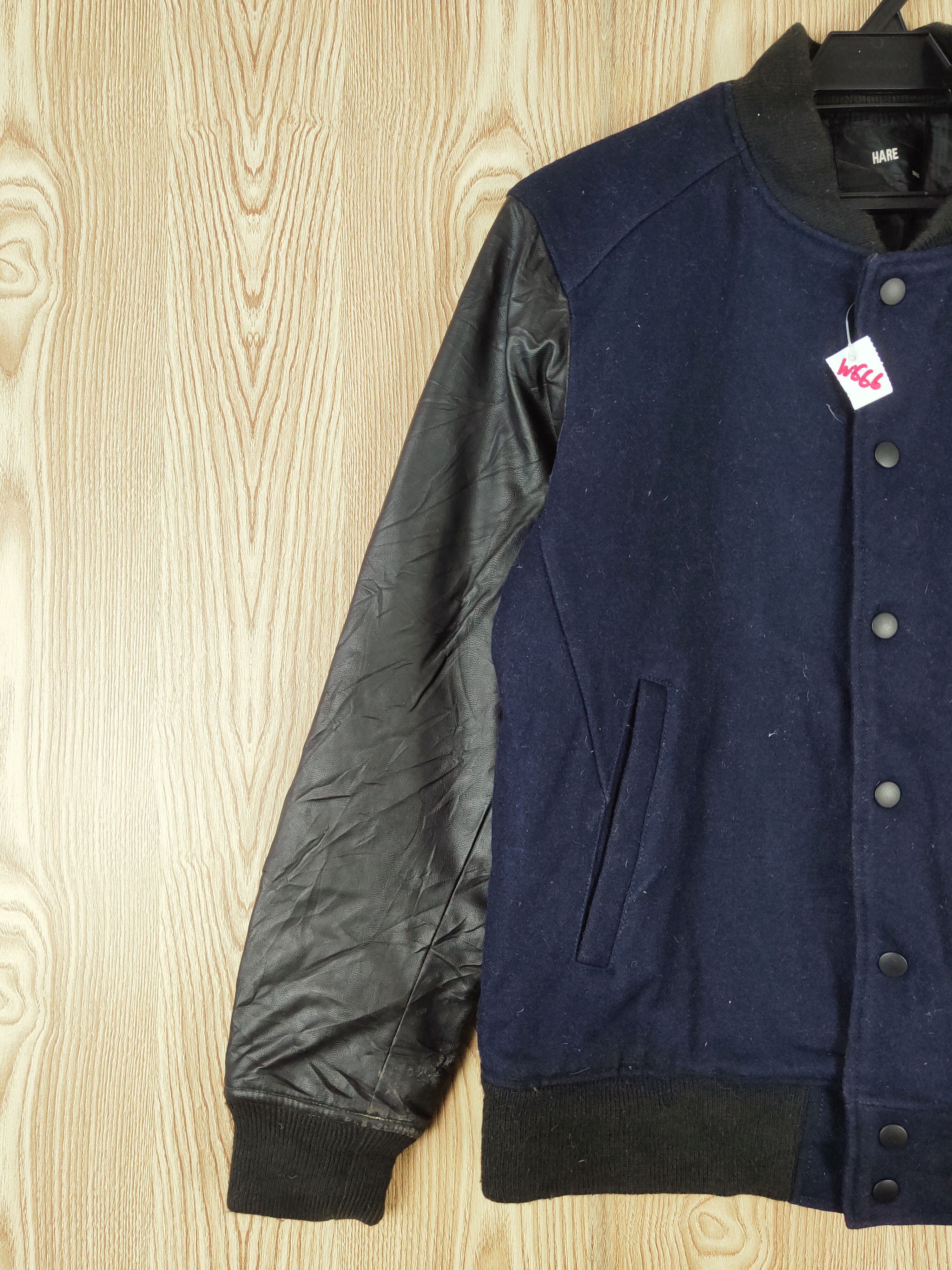 HARE × Japanese Brand Hare Navy Black Leather Jackets #W666 Size US S / EU 44-46 / 1 - 3 Thumbnail