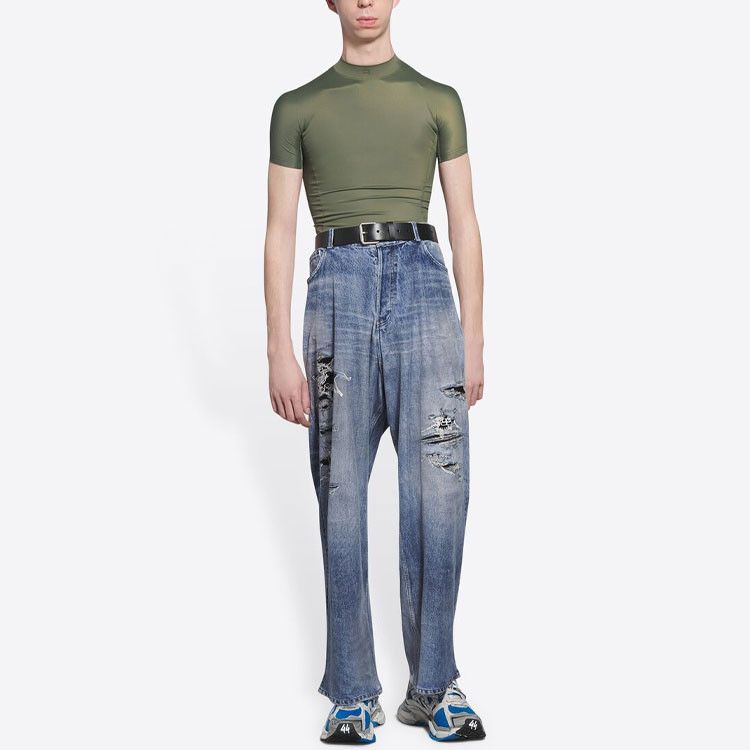 Balenciaga (SAMPLE WASH TAG) Balenciaga F/W 2021 Destroyed Jeans 