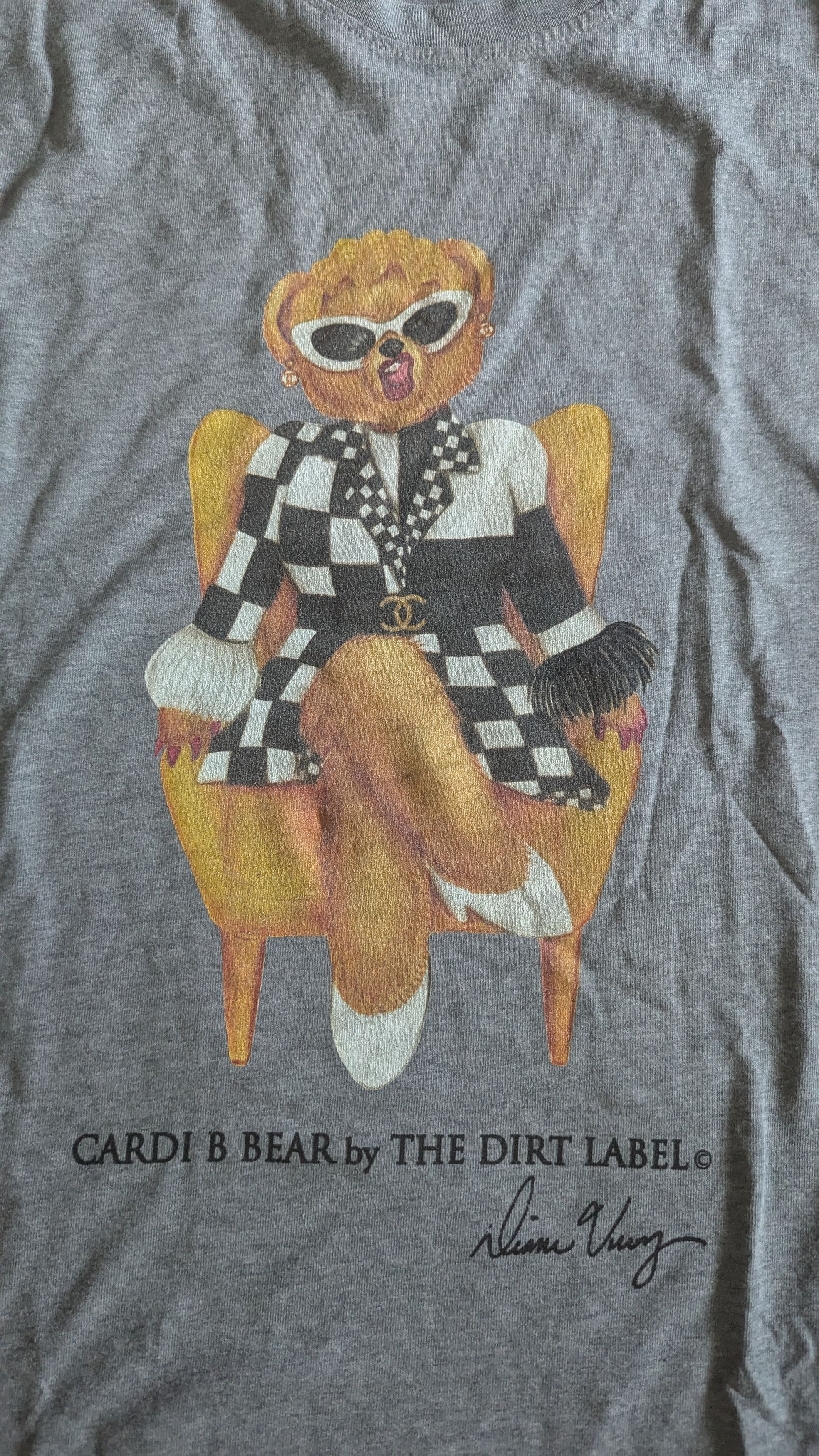 The Dirt Label Cardi B Bear t-shirt Size US XL / EU 56 / 4 - 2 Thumbnail