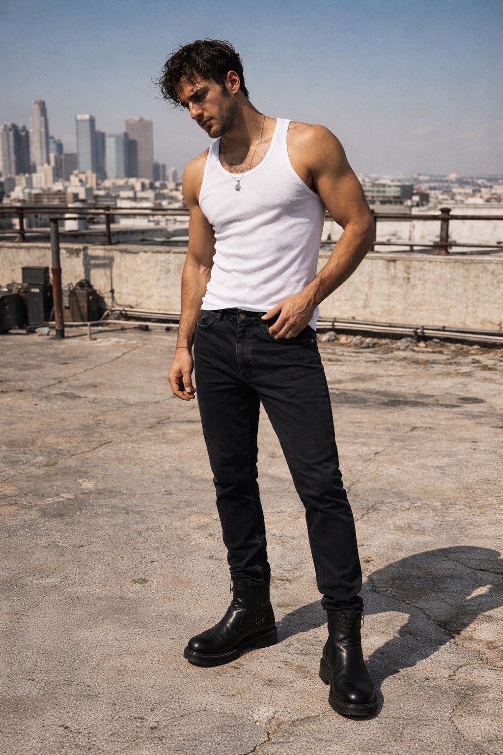 Diesel Diesel Thommer slim skinny jeans in black wash (0688H). Size US 31 - 1 Thumbnail
