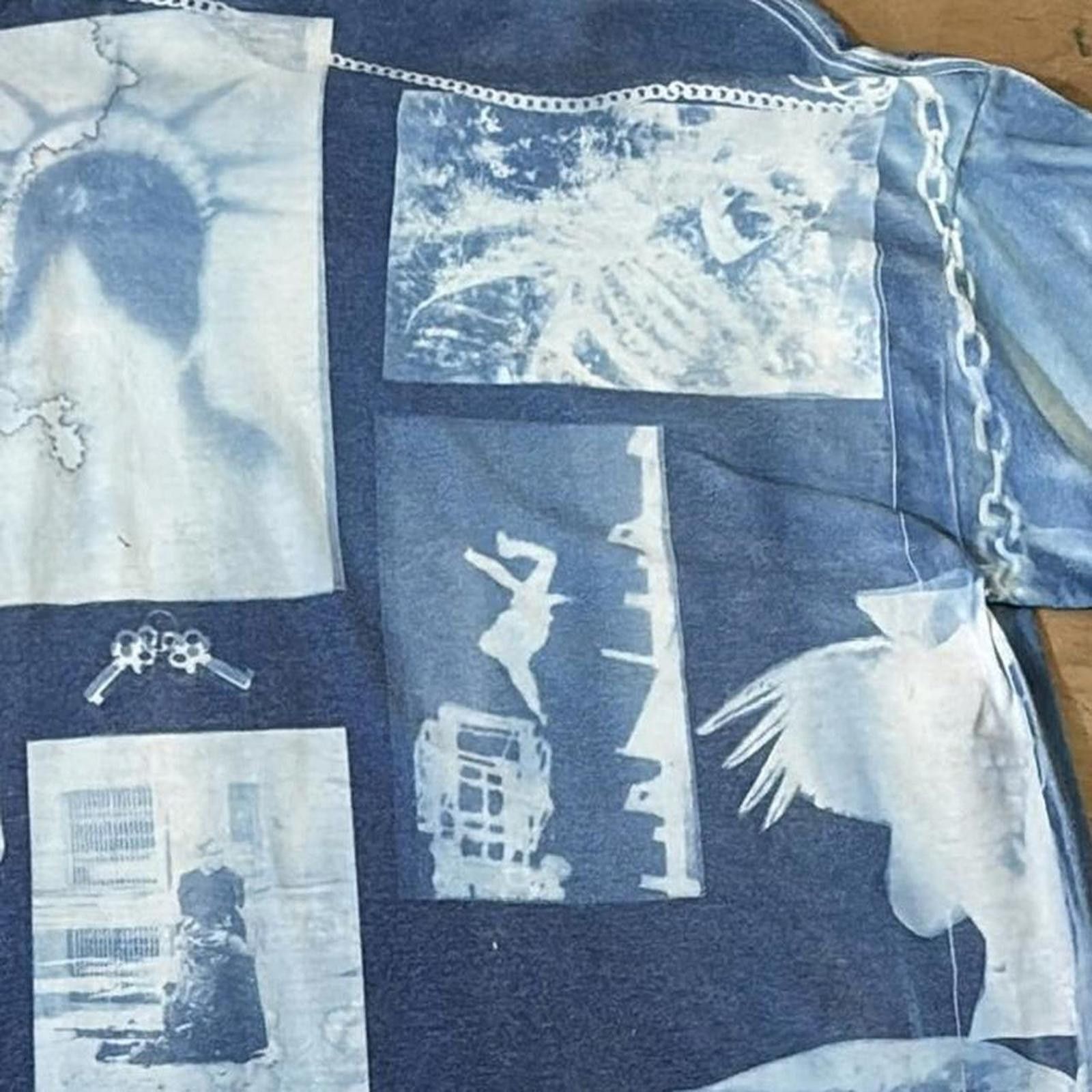 Other dontshoot.usa Blue cyanotype collage Tee Size M / US 6-8 / IT 42-44 - 5 Thumbnail