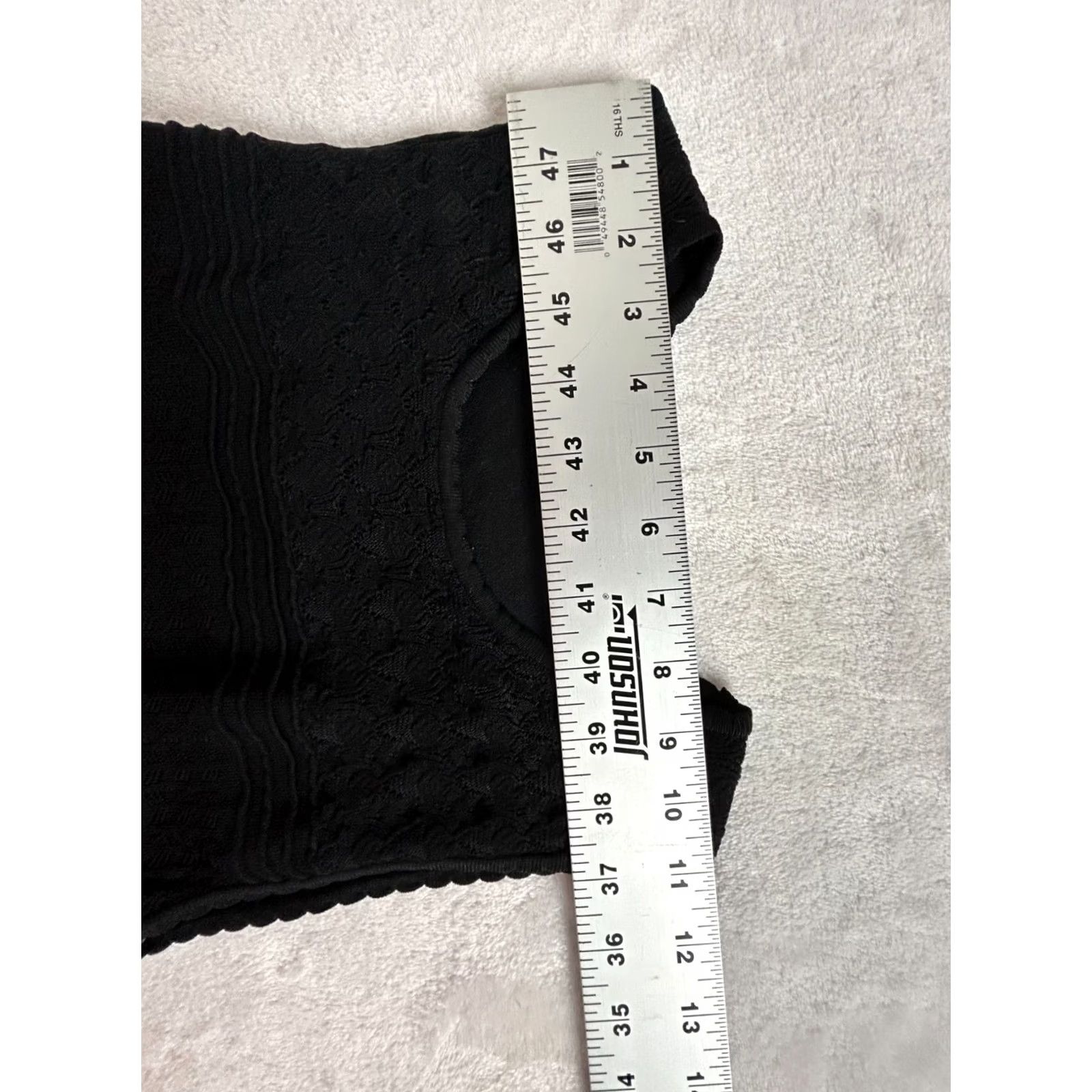 Ronny Kobo Ronny Kobo Women's Nova Dress Sleeveless Knit Black XL Ruffle Mini Bodycon Short 90s Elegant Cocktail Party/Cocktail Dress Size XL / US 12-14 / IT 48-50 - 4 Thumbnail