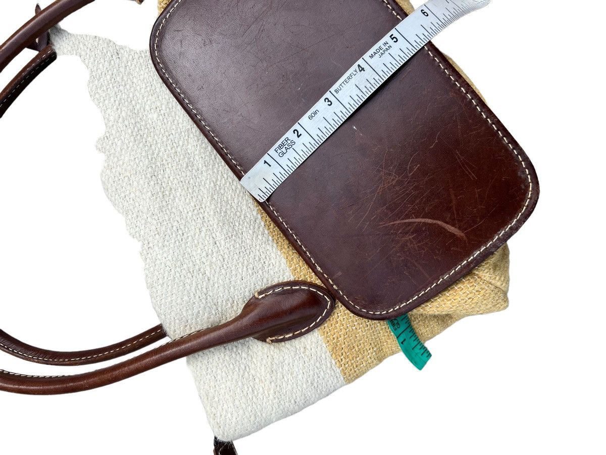 Leather Vintage Genten Japan RIRI Zipper With Leather Handle Bag Size ONE SIZE - 19 Thumbnail