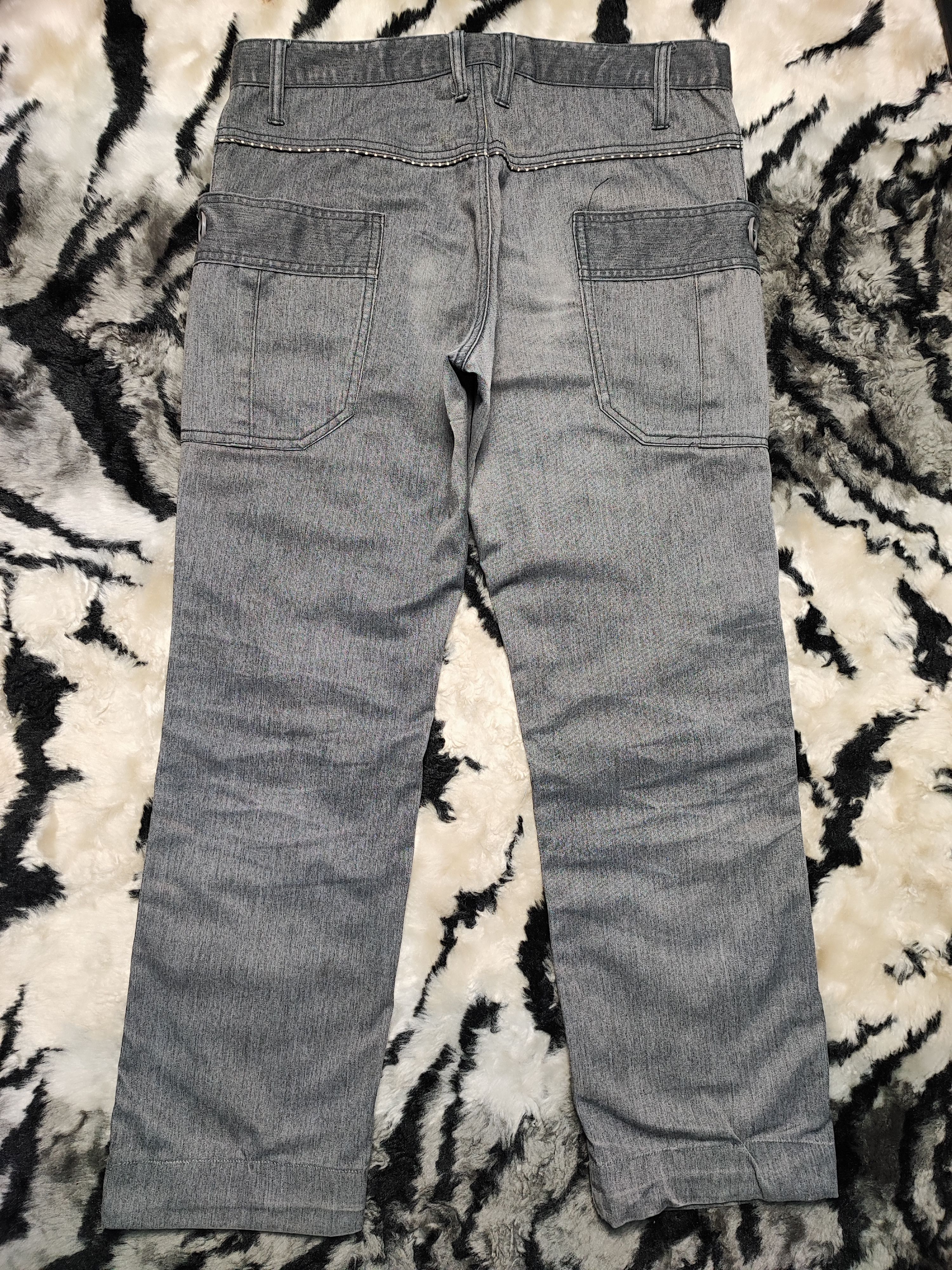 If Six Was Nine DOMINATE HANDCRAFTED BIKER JEANS STYLE Size US 35 - 14 Thumbnail