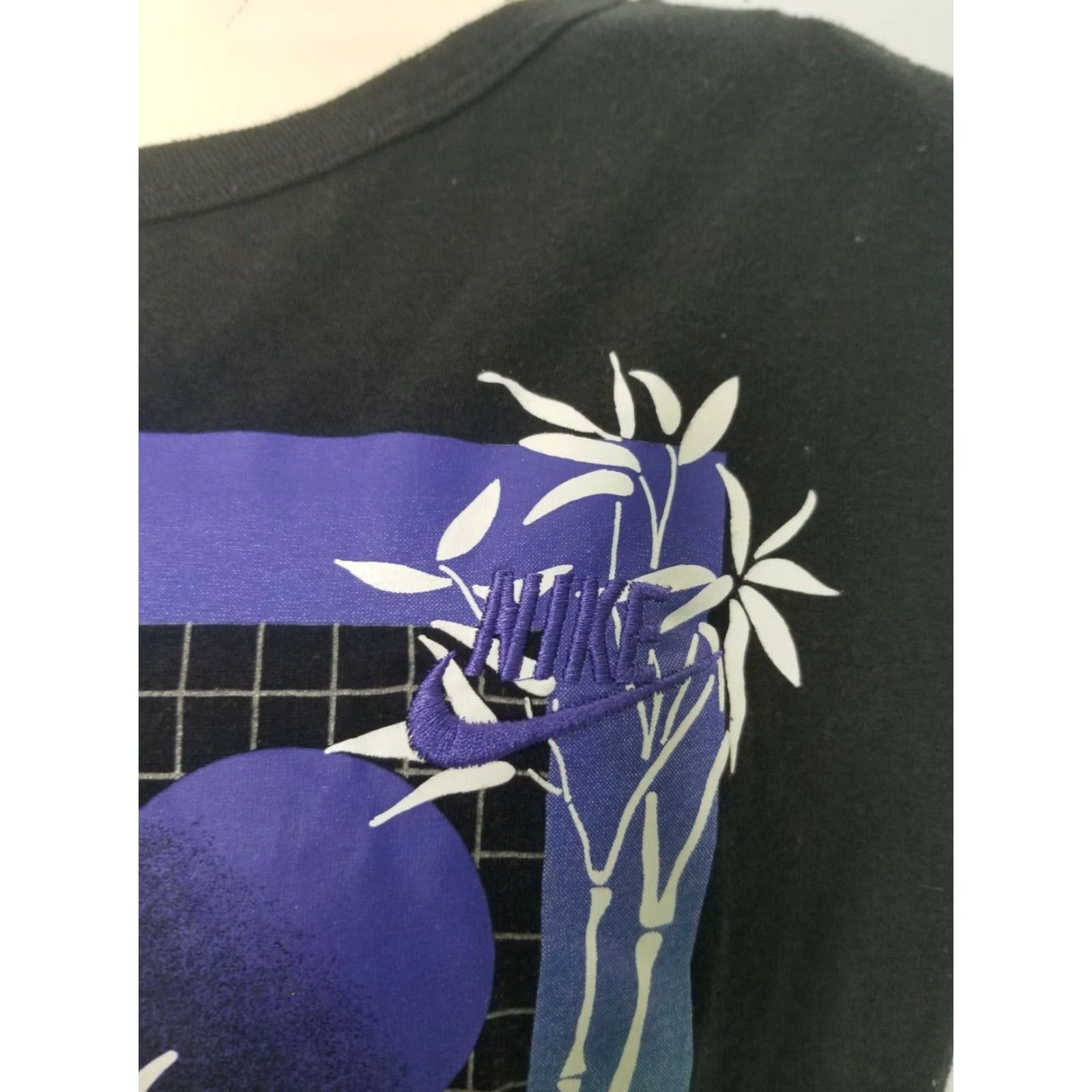 Nike Nike Tee Mens XL Japanese Pattern Collaboration Black T Shirt Embroidered Logo 90s Mens Shirt Size US XL / EU 56 / 4 - 4 Thumbnail