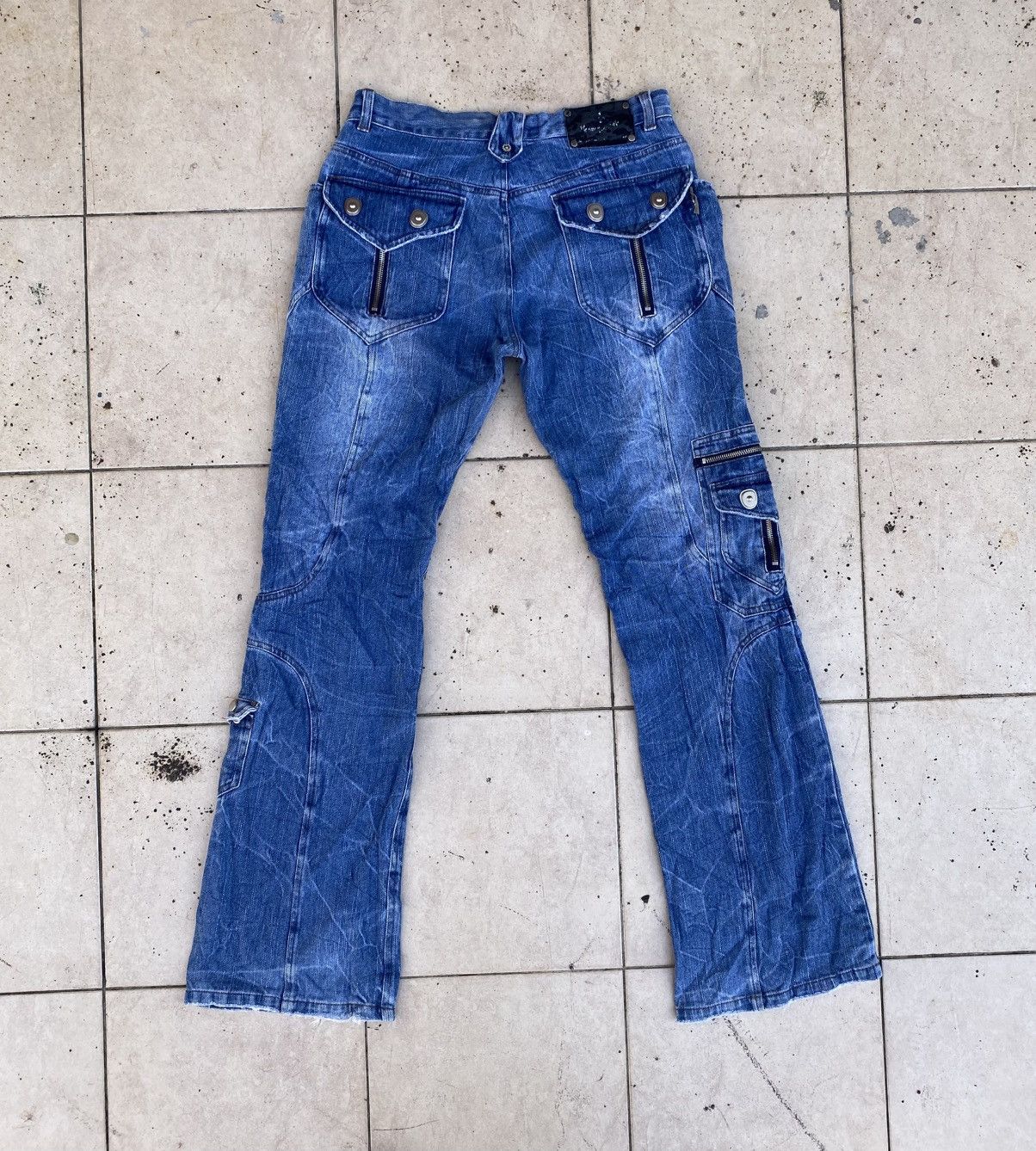 Designer × KMRii Berning Sho Flared Jeans Size US 30 / EU 46 - 4 Thumbnail