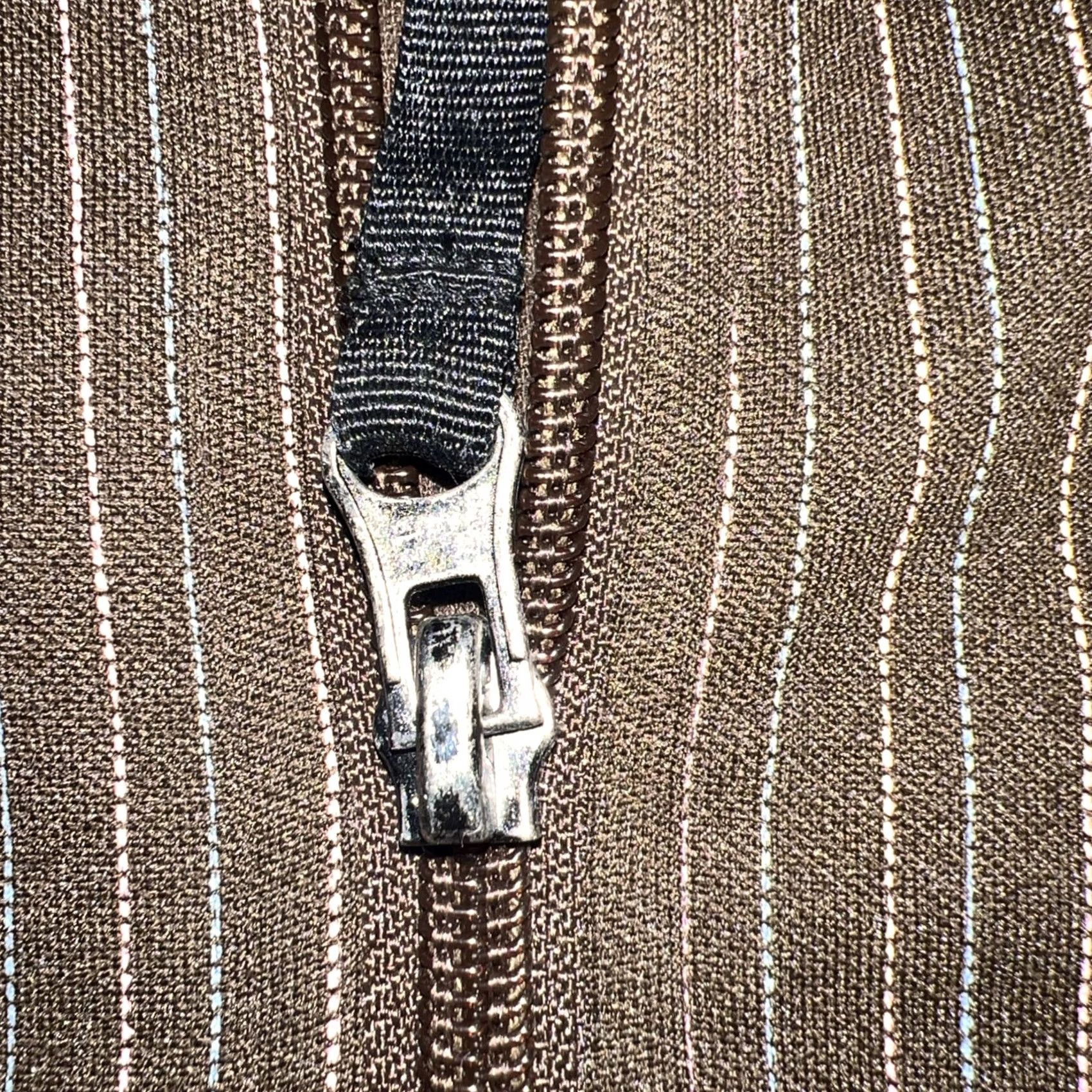 Rusty Rusty Surfboards Eisenhower Zip-up 50’s Style Jacket Large Brown Striped Bomber Jacket Mens TXL? Size US L / EU 52-54 / 3 - 3 Thumbnail