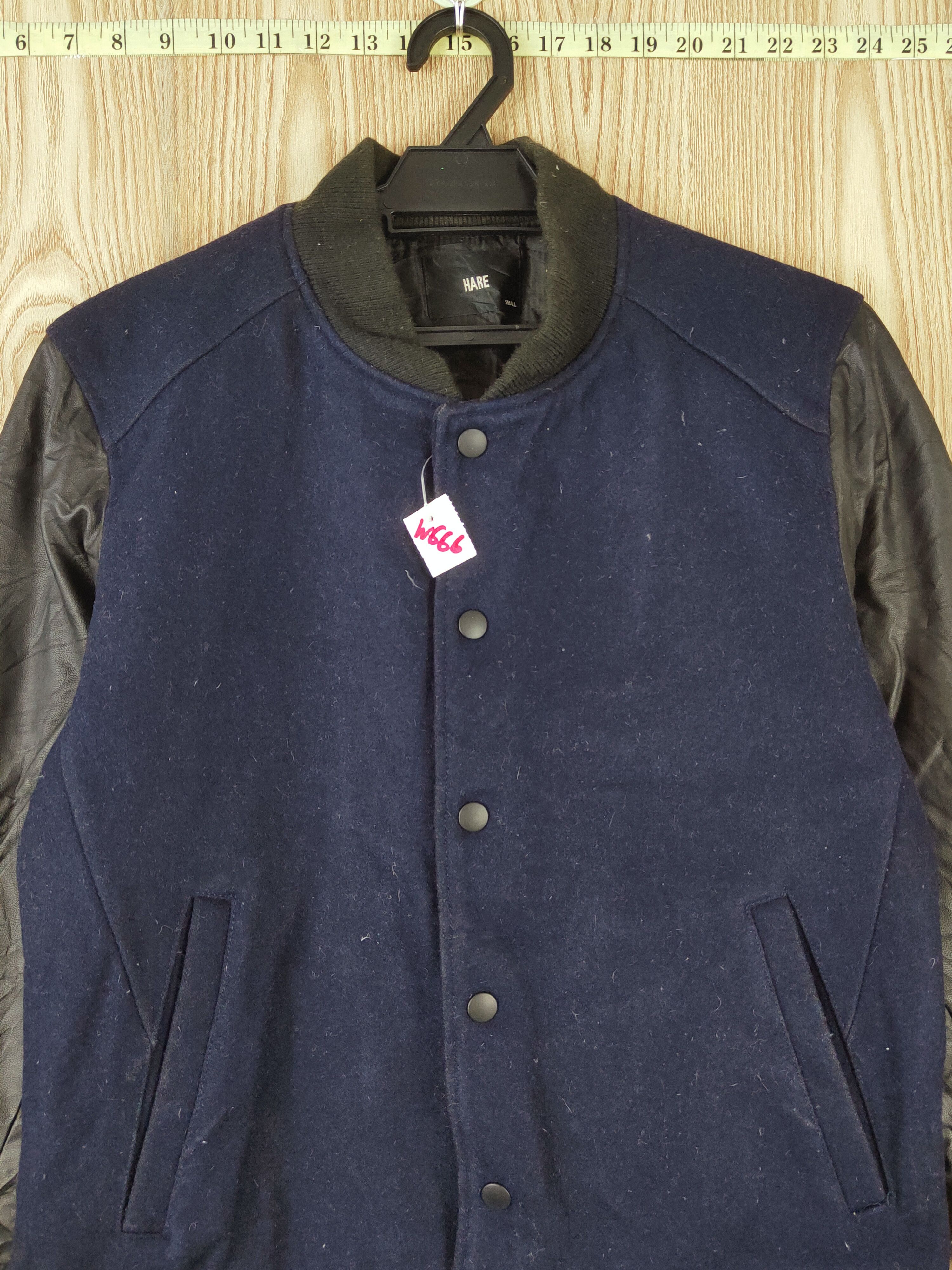 HARE × Japanese Brand Hare Navy Black Leather Jackets #W666 Size US S / EU 44-46 / 1 - 2 Thumbnail