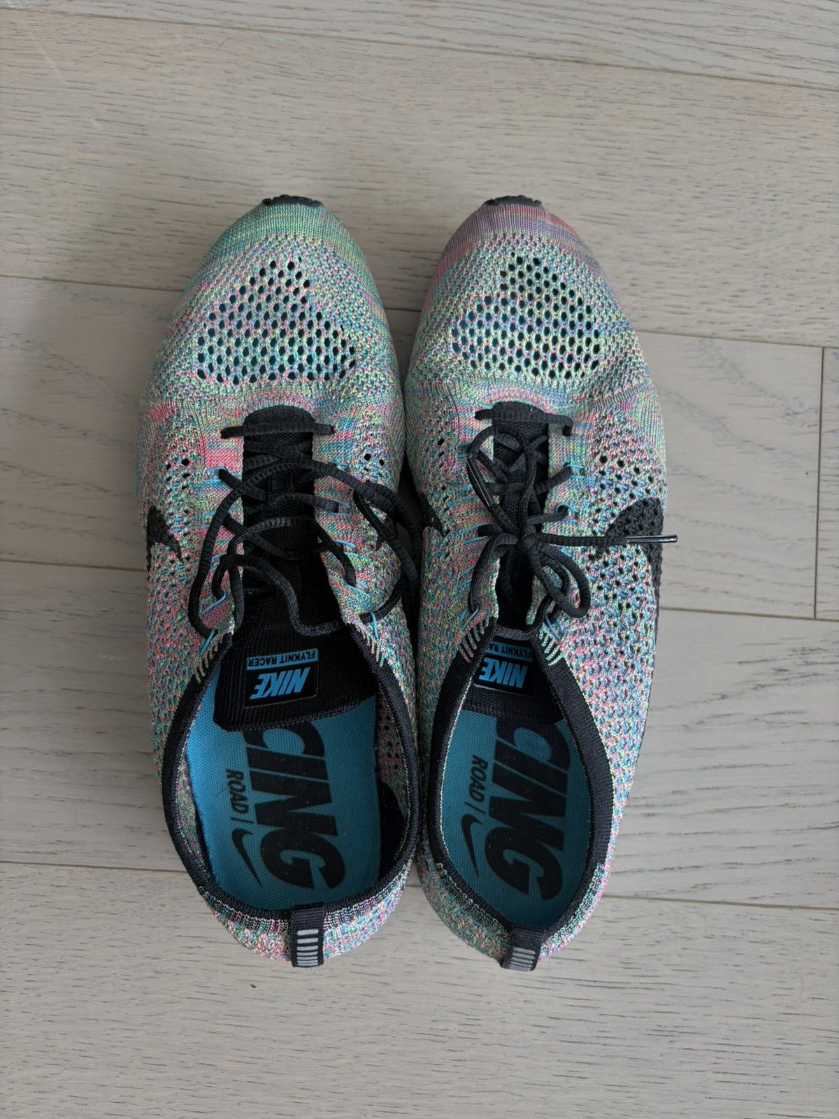 Nike Nike Flyknit Racer Multicolor Size US 10 / EU 43 - 5 Thumbnail