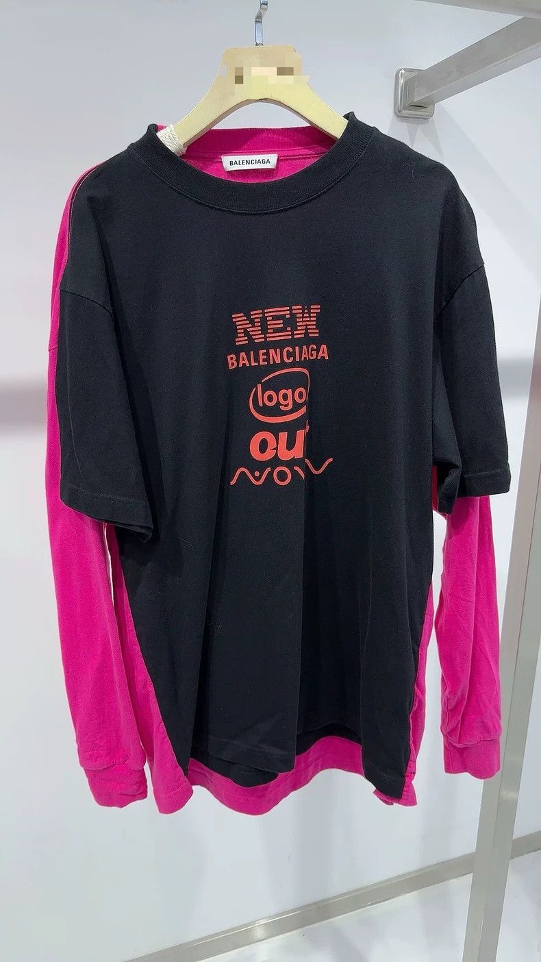 Balenciaga Balenciaga Chest Logo Layered Long Sleeve Size US XS / EU 42 / 0 - 2 Thumbnail