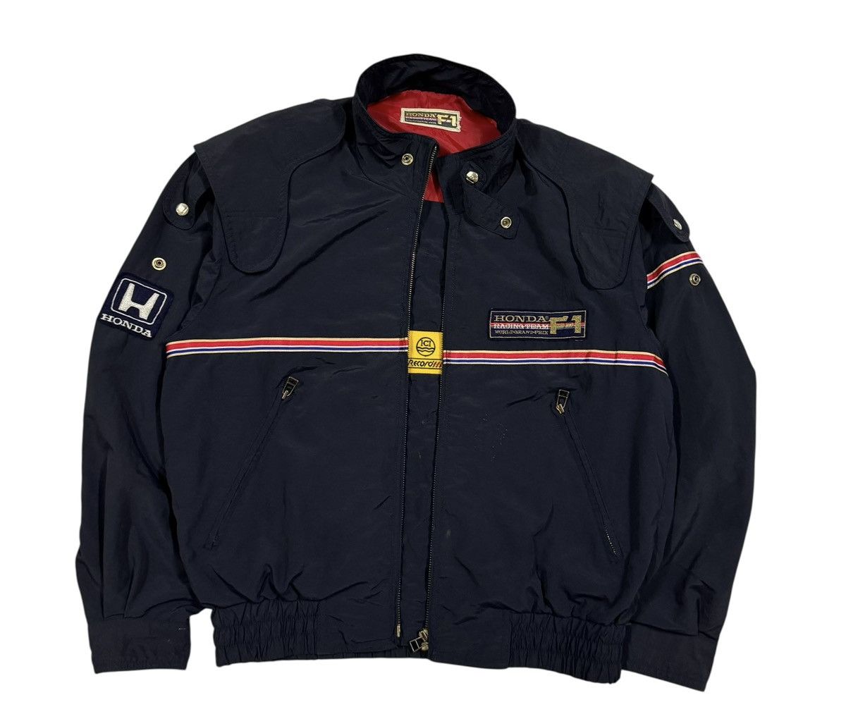 Honda Vtg🔥Honda F1 World Grand Prix Racing Team Jacket Size US L / EU 52-54 / 3 - 3 Thumbnail