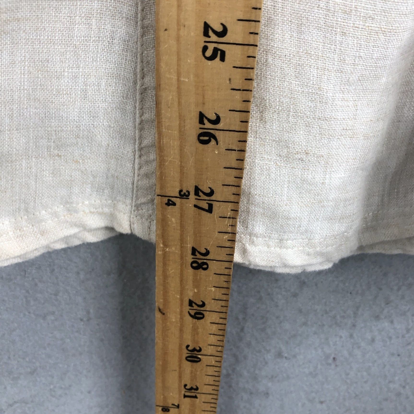 JM Collection M Collection Skirt Womens 14 Linen Beige Knee Length A-Line Pockets Bohemian All Seasons Casual Travel Womens Size 36" / US 14 / IT 50 - 4 Thumbnail