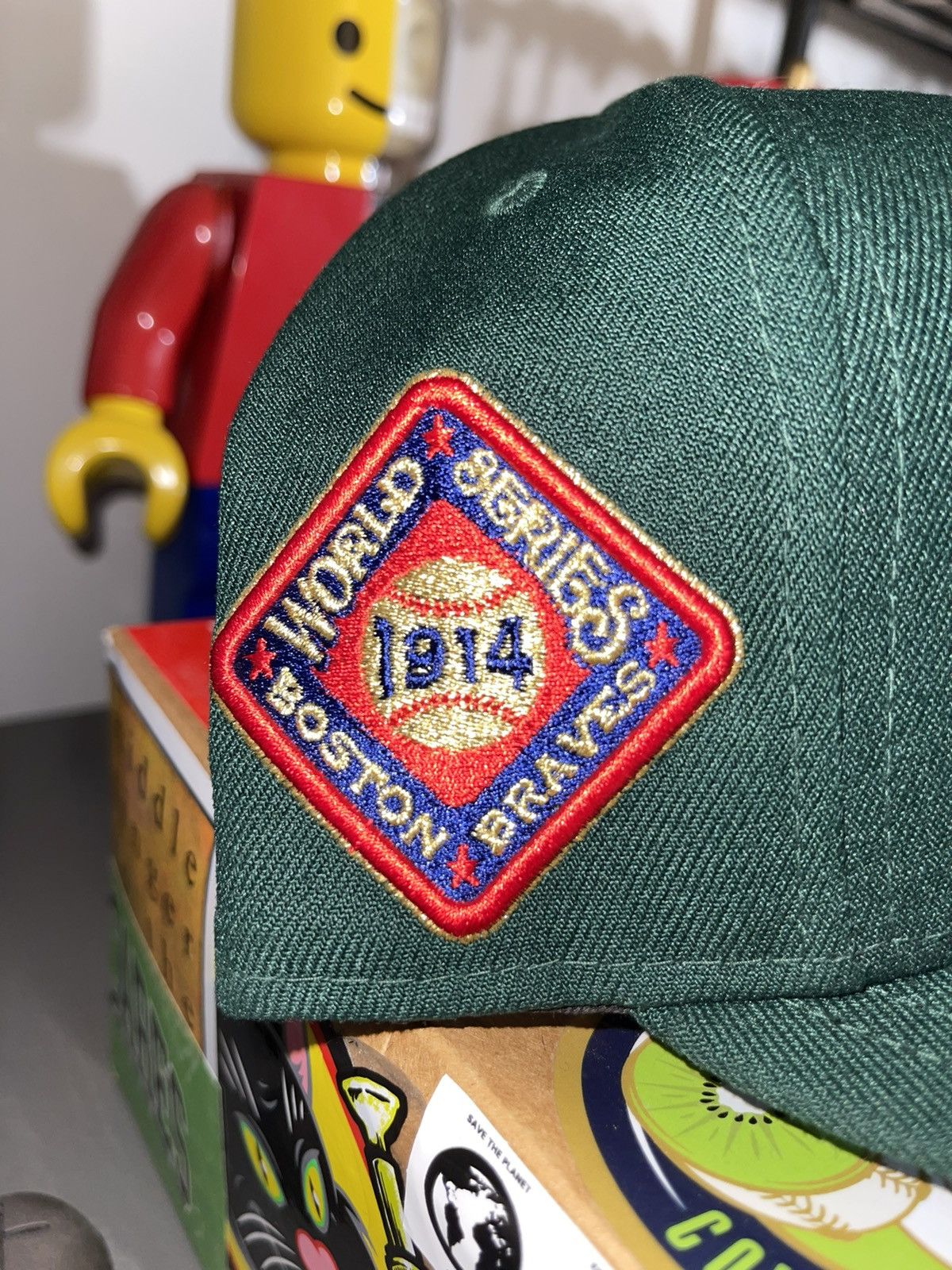Hat Club × MyFitteds × New Era 7 3/8 Hat Club Wintergreen Boston Braves Icy Blue UV Size 38 - 8 Thumbnail