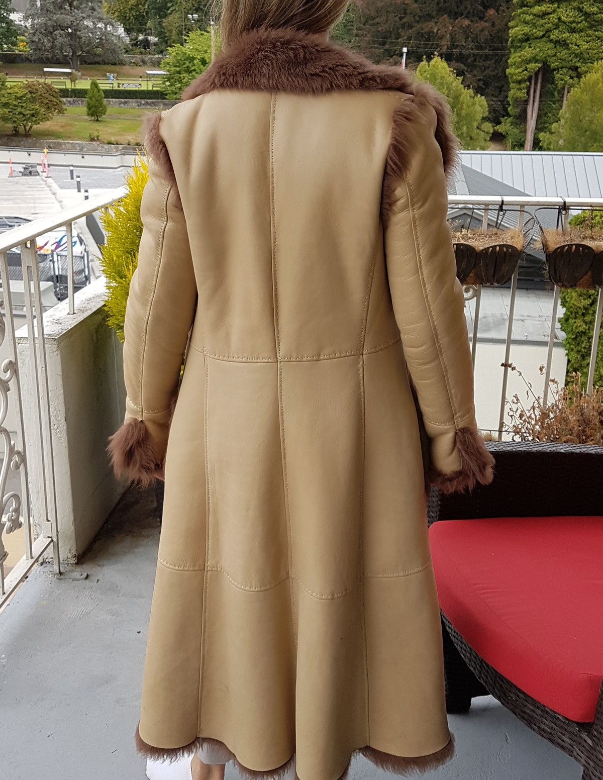 Versace Gianni Versace - Long Leather Coat With Full Fur Interior Size S / US 4 / IT 40 - 2 Thumbnail