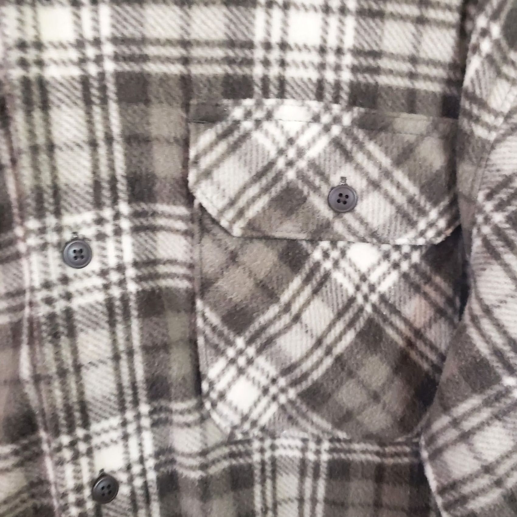 Wrangler Wrangler Shirt Mens Large Brown Plaid Fleece Flannel Button Up Shacket Size US L / EU 52-54 / 3 - 5 Thumbnail