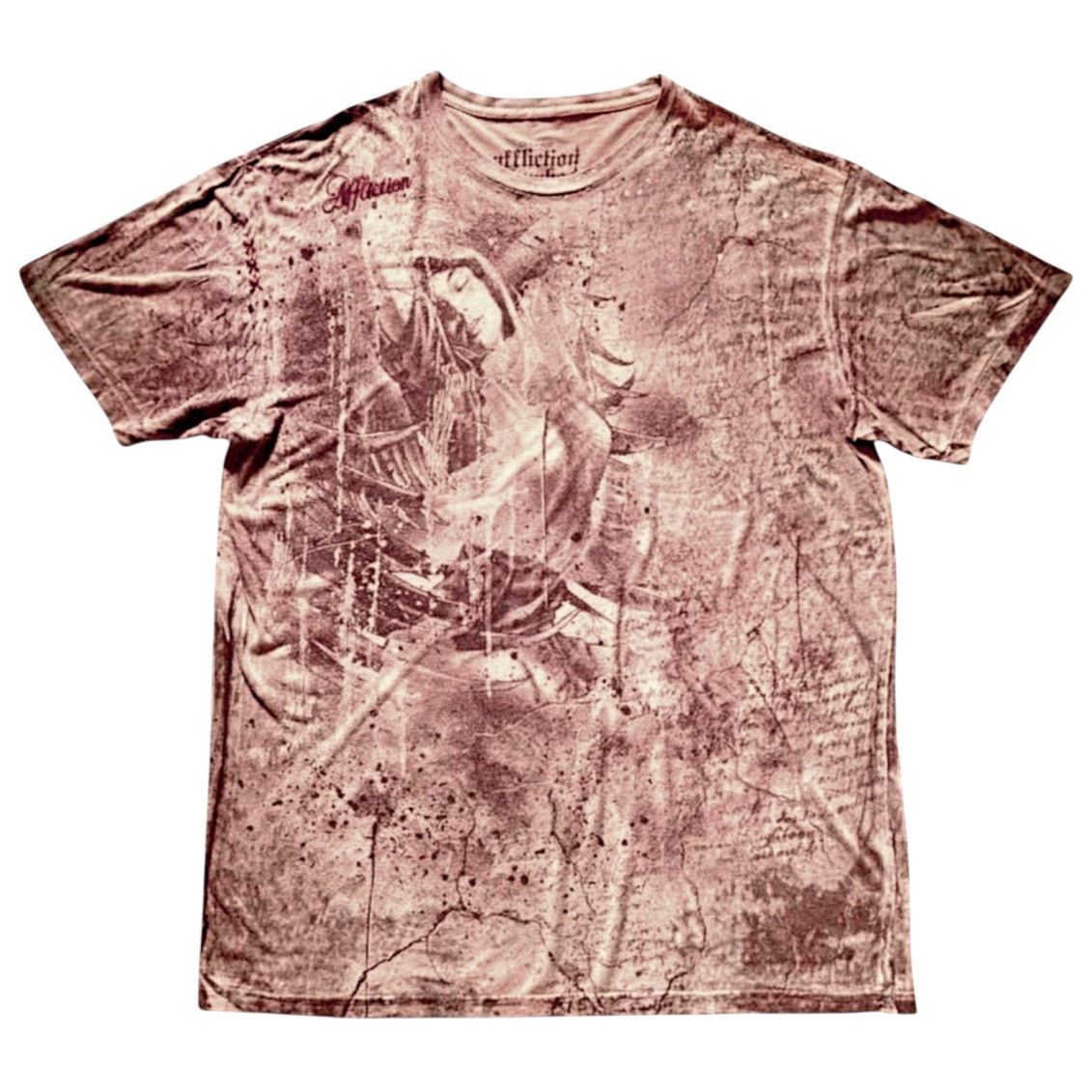 Affliction Affliction Pink/Black T-shirt | Size 2XL Size US XXL / EU 58 / 5 - 1 Thumbnail