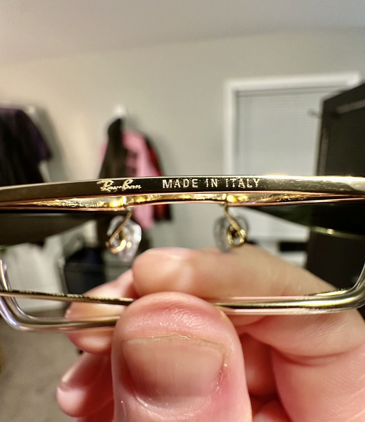 Rayban Aviator Large Metal Polished Arista Gold