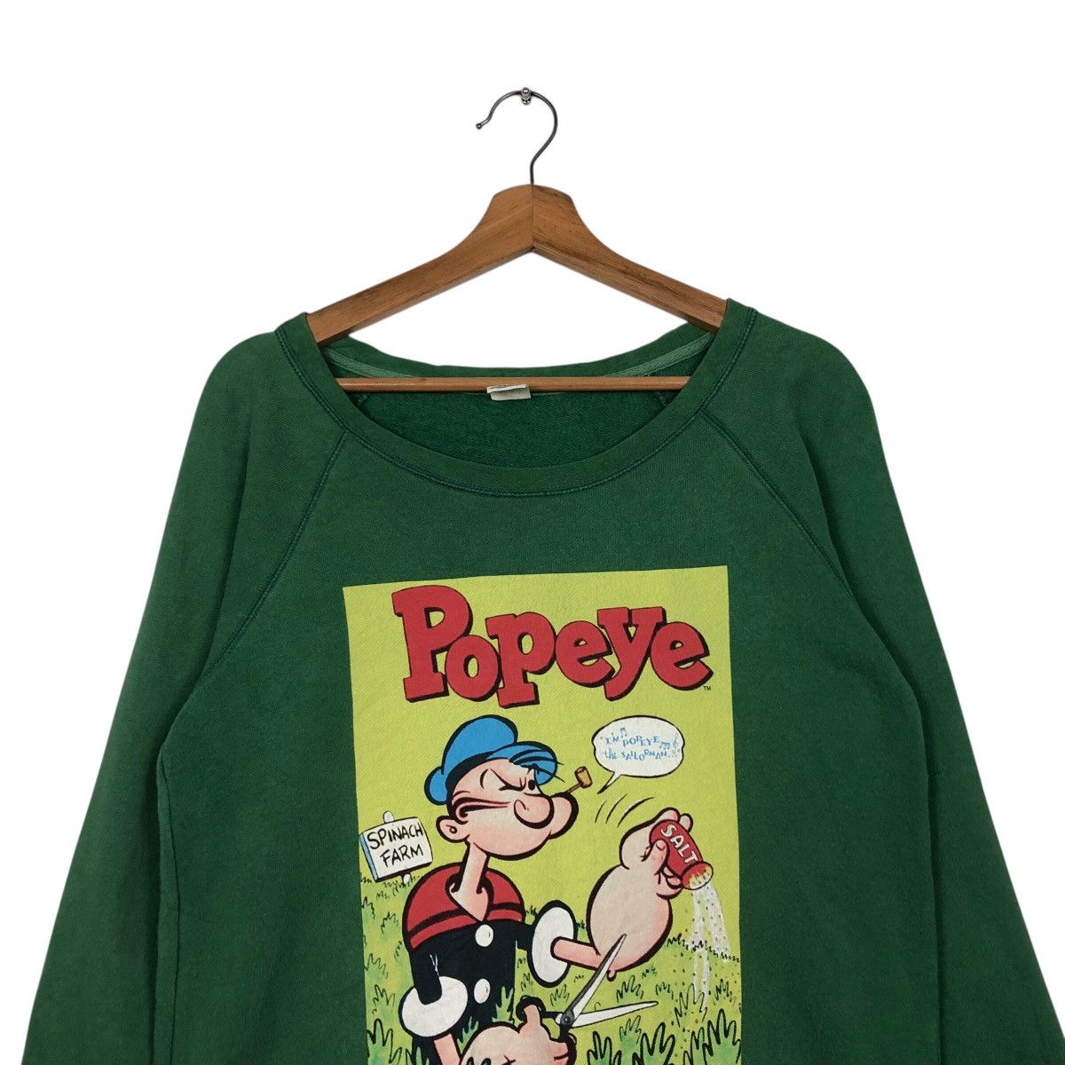 Cartoon Network 📌Vintage Cartoon Popeye Sweatshirt Big Logo Design Size US L / EU 52-54 / 3 - 4 Thumbnail