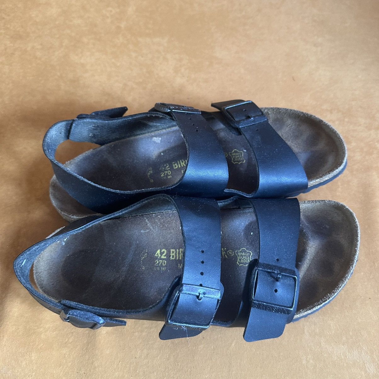 Birkenstock BIRKENSTOCK MILANO / Arizona BLACK sandal Size US 8.5 / EU 41-42 - 7 Thumbnail