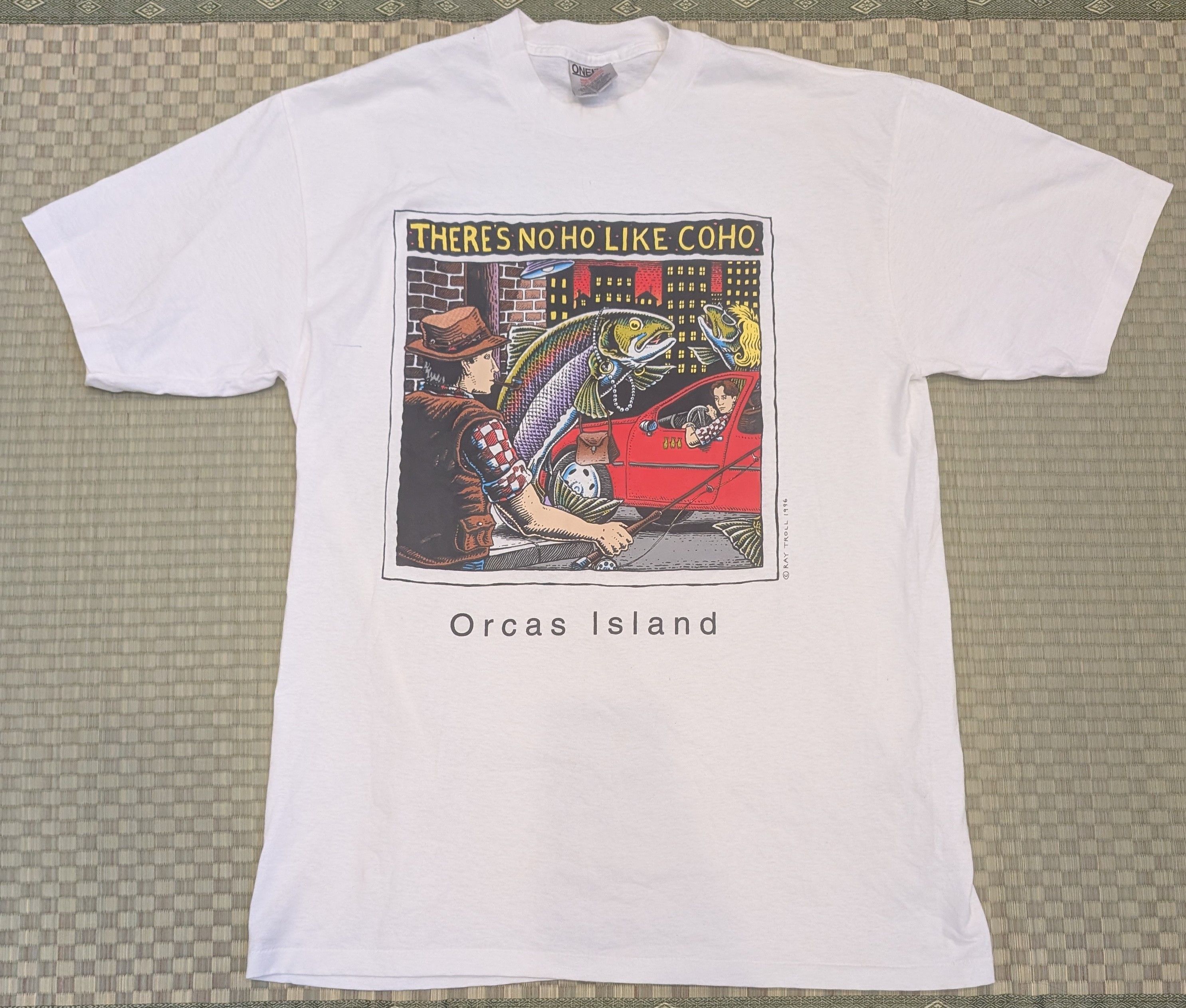 Other Vintage Ray Troll Orcas Island Coho T-shirt Made in USA Size US L / EU 52-54 / 3 - 1 Thumbnail