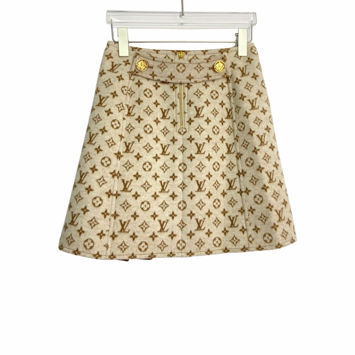 Louis Vuitton Louis Vuitton Wool Jacquard A-line Mini Skirt K26WX Size 32" / US 10 / IT 46 - 2 Thumbnail